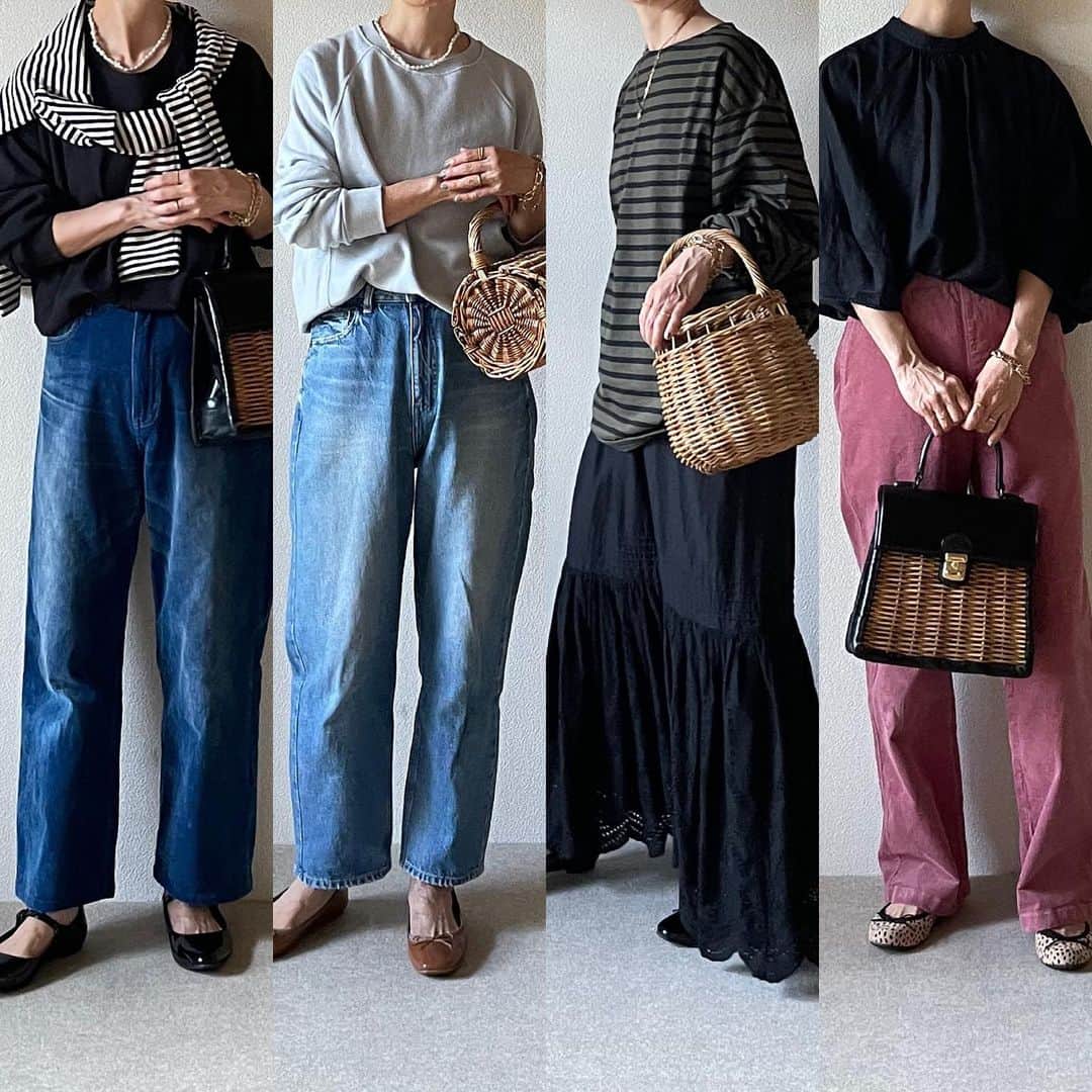 canariaのインスタグラム：「_  無印良品購入品、 ブログで紹介しています。  #無印良品 #アラフィフファッション #50代ファッション #大人カジュアル #canariacoordinates」