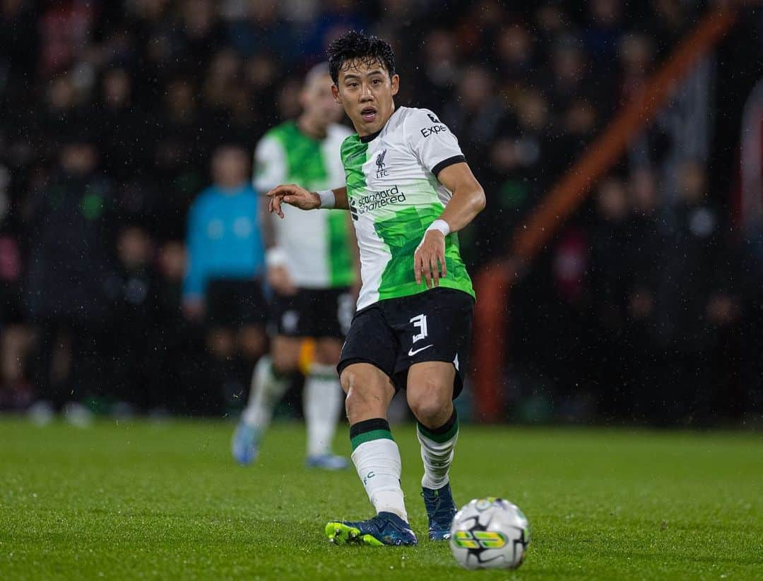 遠藤航のインスタグラム：「.. .Next round ✅ . #carabaocup #liverpool #lfc #ynwa  #football #⚽️ #samurai #team  . #カラバオカップ #リバプール #遠藤航」