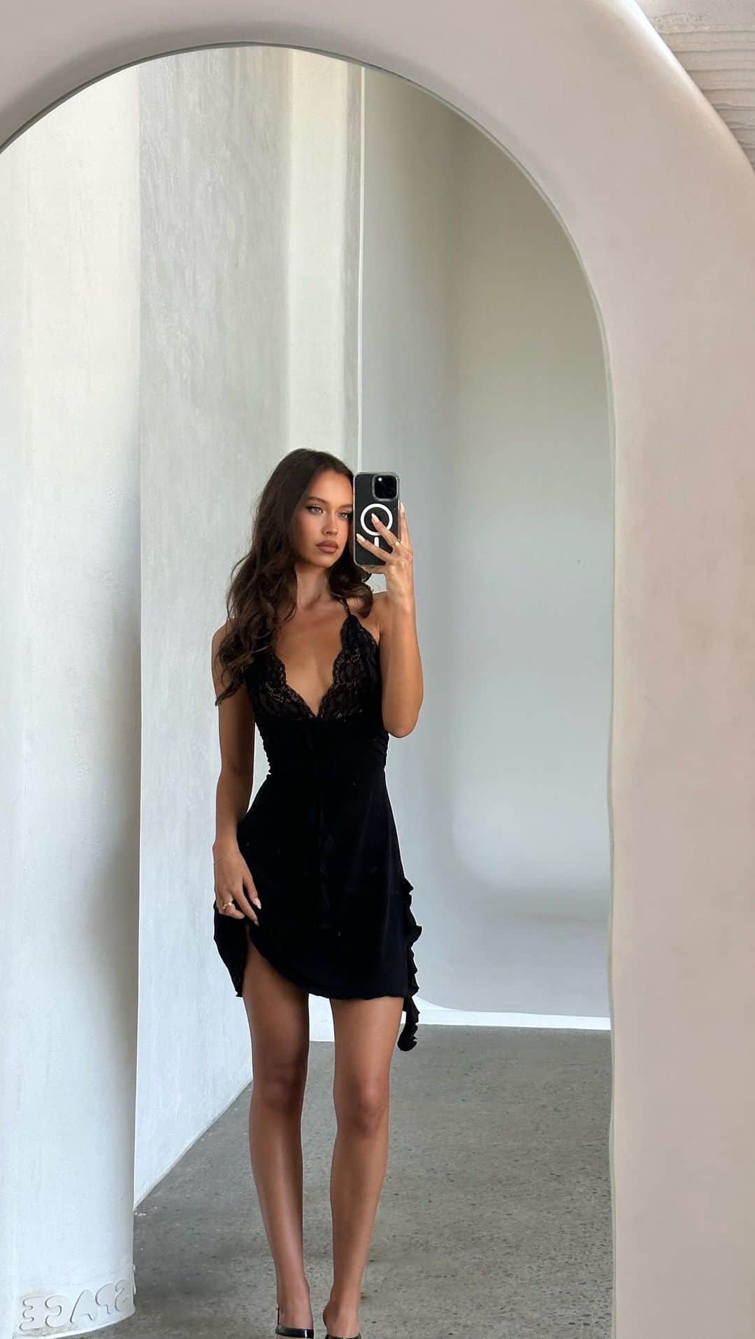 tiger Mistのインスタグラム：「The Deena Dress has landed. 🖤 Online now!」