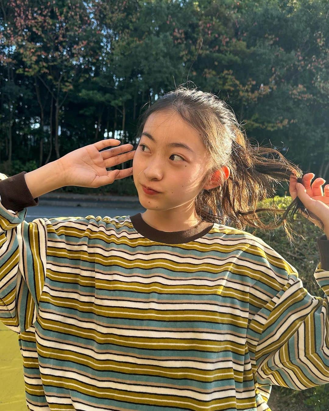 Ayamiのインスタグラム：「11月なのに夏日なんだって！ 暑くなったり寒くなったりで朝から何着るか迷っちゃう、、」
