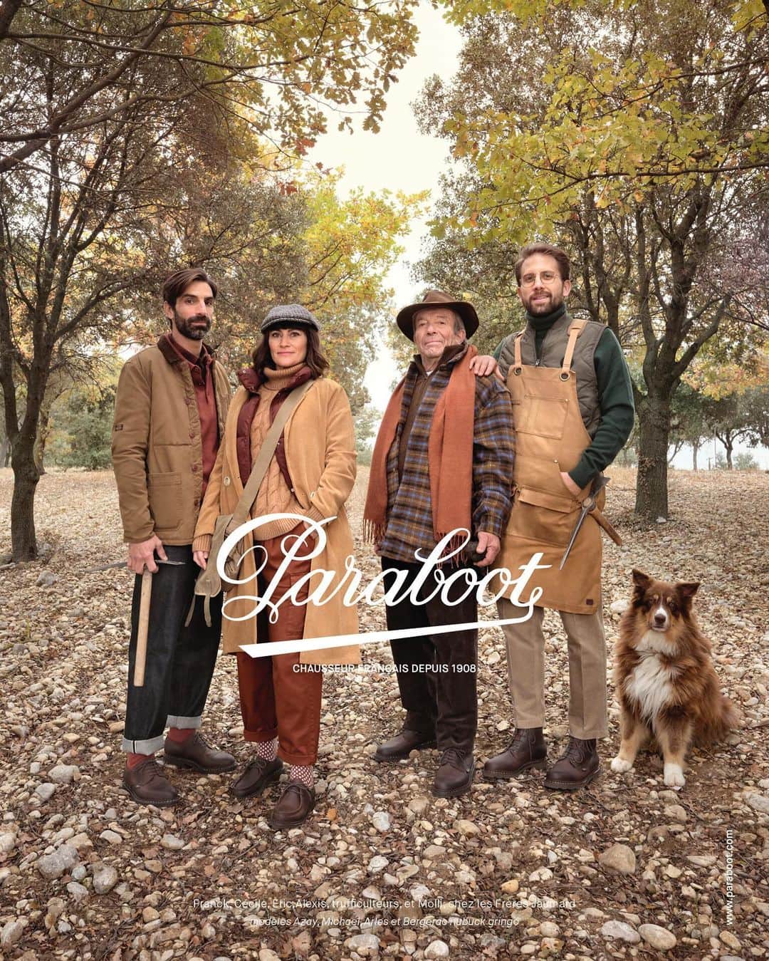 パラブーツのインスタグラム：「T R U F F E S 🍂 > Trufficulteurs @latruffeduventoux . Campagne Paraboot FW23. Paraboot rend hommage à tous les artisans qui, au quotidien, façonnent notre monde avec passion et authenticité. Disponible online, stores et retailers  Toutes nos adresses sur www.paraboot.com #paraboot #fallwinter2023 #collection #campaign #workers」