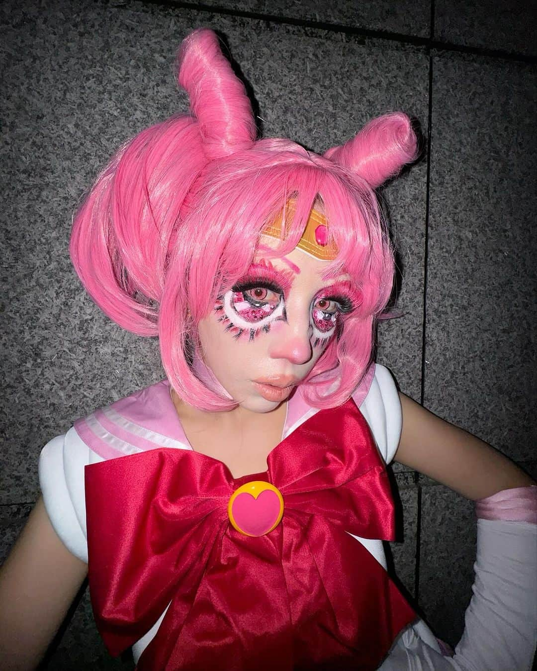 仲里依紗のインスタグラム：「HalloweenNight2023🎀🪄🌙🎃👻  今年はちびうさになったよ🩷  たくさんアップしたい写真ありすぎて とりあえずこれから🩷w  #halloween  #セーラームーン」