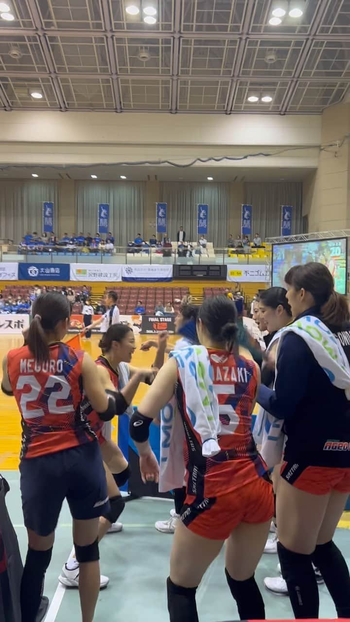 のインスタグラム：「. 輪島大会 ハイライト✨ 🆚#pfuブルーキャッツ   #埼玉上尾メディックス #vリーグ #バレーボール #女子バレー #vリーグはバレーだよ #vleague #超える #埼玉 #上尾」
