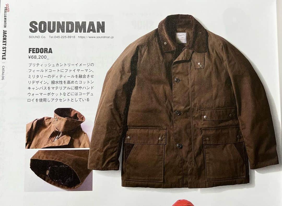 サウンドマンのインスタグラム：「先日入荷した Fedora(フェドラ)ですが、 現在販売中の CLUTCH MAGAZINE 11月号にて取り上げられております。 ご覧ください。  #clutchmagazine  #soundman #サウンドマン #2023aw #heritagestyle #vintagestyle  #heritagemenswear  #横浜 #山下公園 #yokohama」