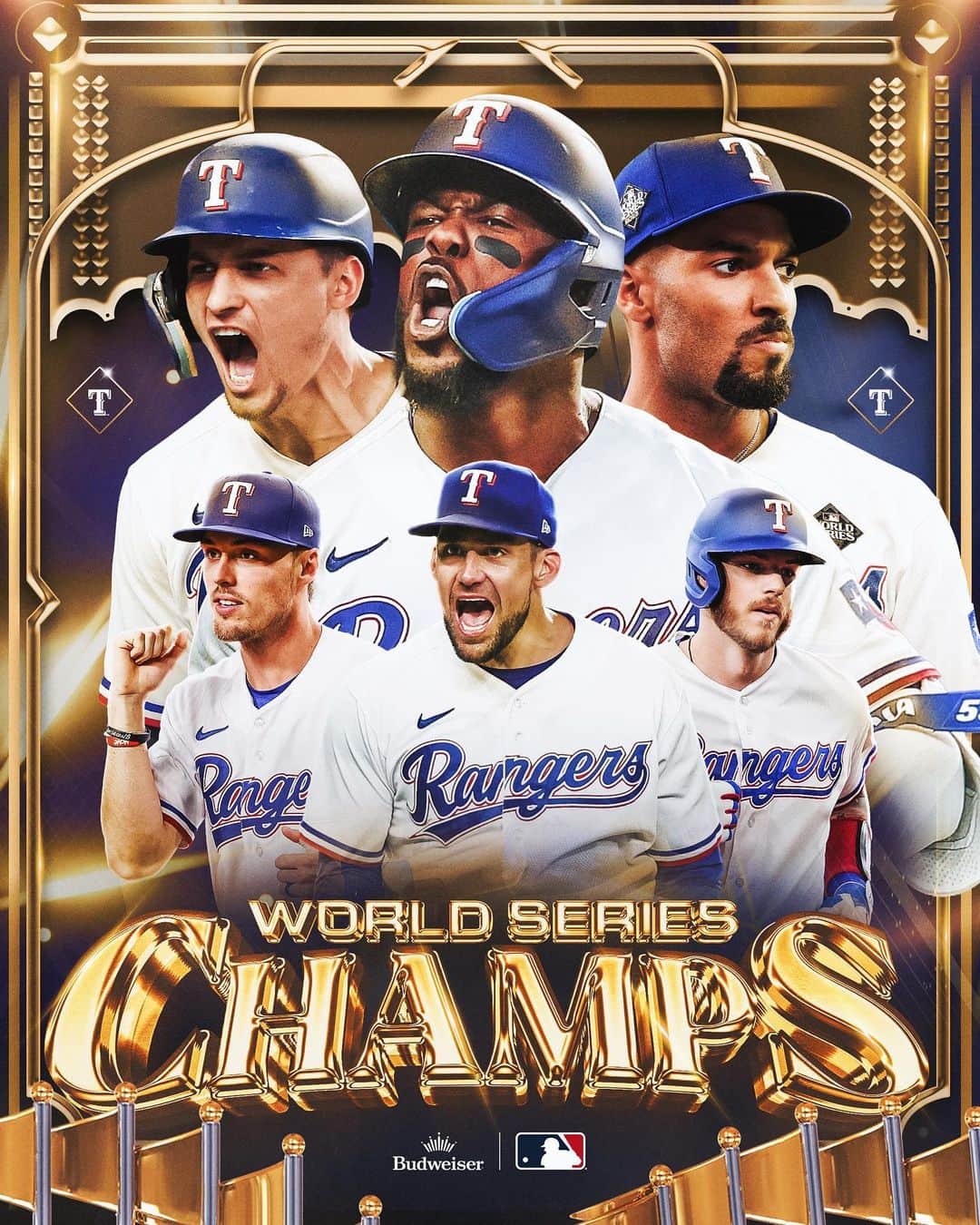 MLBさんのインスタグラム写真 - (MLBInstagram)「For the first time in franchise history, the Texas @Rangers are #WorldSeries Champions! #CHAMPS」11月2日 12時00分 - mlb