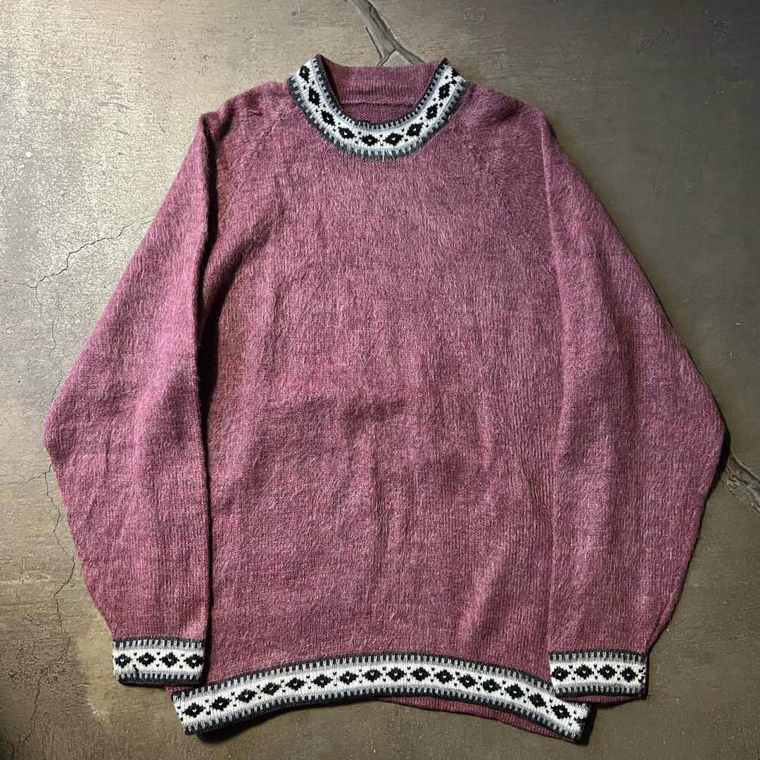 dudeさんのインスタグラム写真 - (dudeInstagram)「【 NEW ARRIVAL 】 ・ Used - Hairy Feet Over Knit (Pink) ・ Used - Tartan Check Mohair Blend Knit」11月2日 12時09分 - dude_harajuku