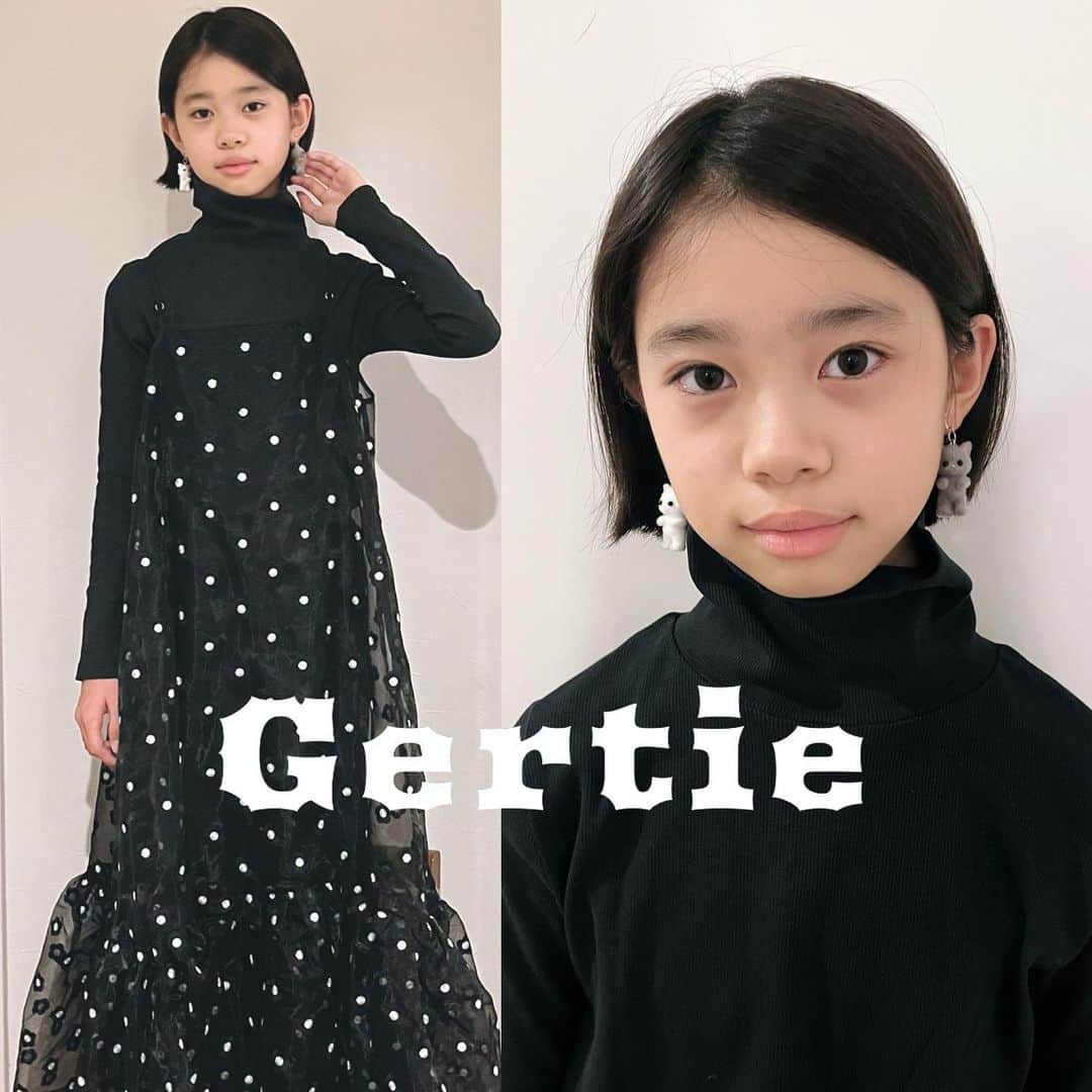 ぴよ。こぱ。のインスタグラム：「Gertie 投稿してもいいよーって方が見えたら、着画下さい！！ よろしくお願いします！！  専属モデルのこはちゃん。 にゃんこのイヤリングを色違いでオーダーされました。笑 こはちゃん大絶賛のpartsです。 #gertie #gertie新作 #gertie専属モデル」
