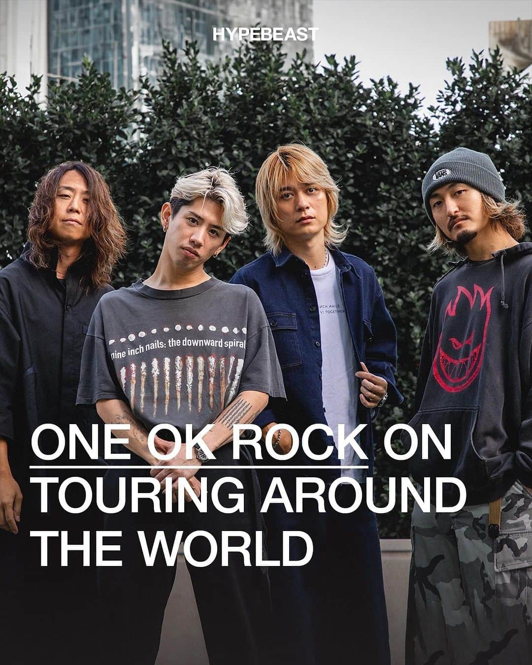 ONE OK ROCK WORLDのインスタグラム：「- ◇Interview from @hypebeastmusic before Hong Kong concert which was cancelled due to the typhoon.  Check the full interview → https://hypebeast.com/2023/10/one-ok-rock-luxury-disease-asia-tour-interview-hong-kong?utm_source=instagram&utm_medium=social&utm_campaign=ig_bio_hbmusic - 〈Summary& Translation/ @oneokrockworld〉  - #oneokrockofficial #10969taka #toru_10969 #tomo_10969 #ryota_0809 #luxurydisease#luxurydiseaseasiatour2023#hongkong」