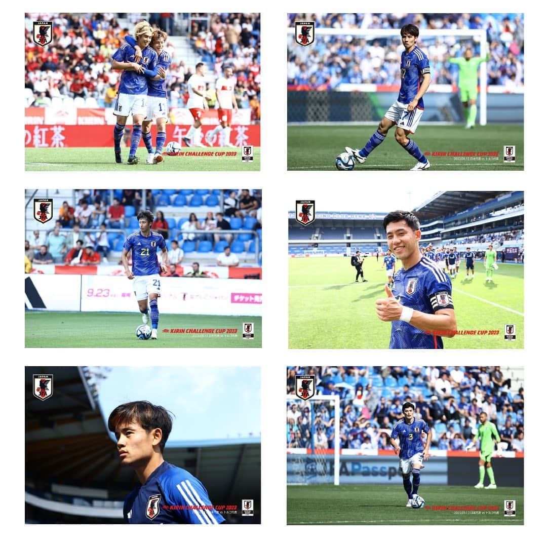 日本サッカー協会さんのインスタグラム写真 - (日本サッカー協会Instagram)「. #サッカー日本代表 🔹 📸オンデマンドフォトサービス ￣￣￣￣￣￣￣￣￣￣￣￣￣￣￣ 9月に開催された #キリンチャレンジカップ 2023の集合写真やプレー写真、選手のオフショットなどを販売中！⚽️  お気に入りのシーンを、お好みのサイズで手に入れよう✨  ※写真はサイズにより価格が異なります。 ※JFA STOREとは利用規約が異なるサイトのため、ご利用の際は必ず『サッカー日本代表 オンデマンドフォトサービス』の利用規約をご確認ください。 ※会員登録やカート、送料、お支払い方法などもJFASTOREとは異なりますのでご注意ください。 ※こちらのサービスで販売している商品に関するお問い合わせは、『サッカー日本代表オンデマンドフォトサービス』よりお問い合わせください。  🔗https://imagingmall.com/jfa_photo  #夢への勇気を #jfa #daihyo #SAMURAIBLUE  #サッカー #soccer #football #⚽」11月2日 13時07分 - japanfootballassociation