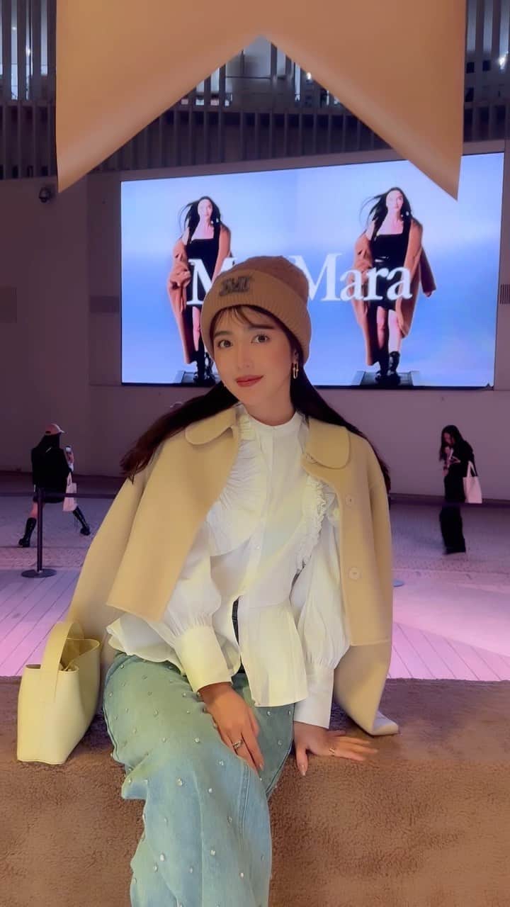 のインスタグラム：「@maxmara 🧸 昨日はテディベアコートの10周年を祝したイベントに招待して頂きました🤍 TEDDY TEN Parkがすっごく可愛く楽しい空間だったのでリールにしてみたよ🤍  #maxmarateddyten」
