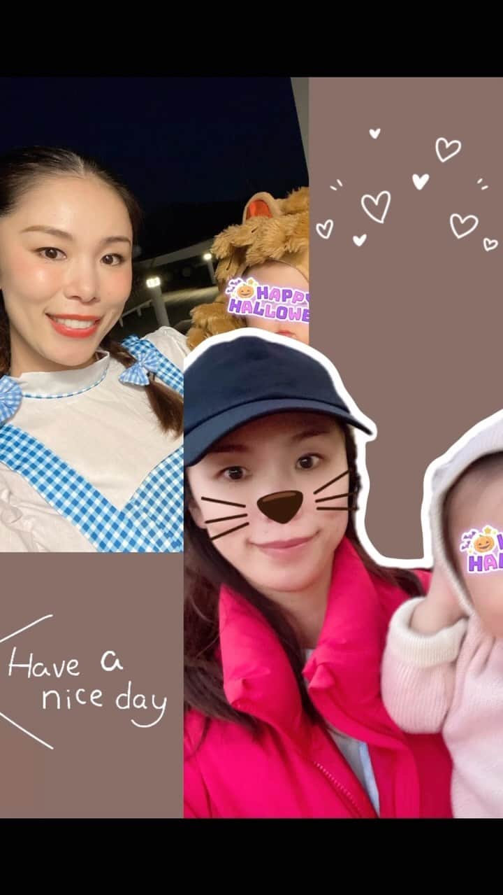 森理世のインスタグラム：「Halloween throwbacks 🤗🎃🕸️ What did you dress up as?」