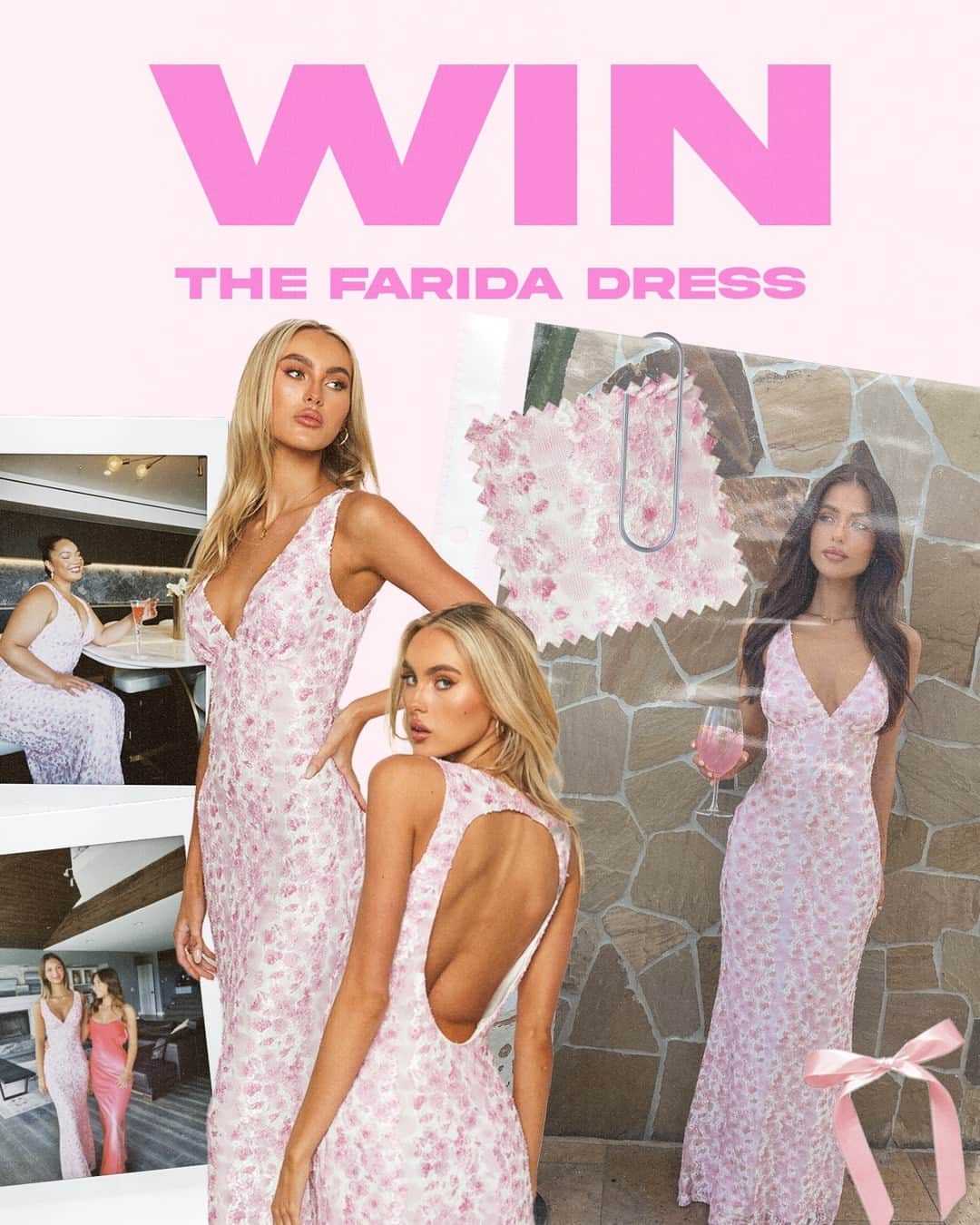Beginning Boutiqueのインスタグラム：「WIN OUR BEST-SELLING FARIDA DRESS 🌸⁠ ⁠ We are giving you the chance to win one of our SOLD-OUT Farida Pink Lace Maxi Dress 🎀 10 lucky winners will each win a dress in their size (4 - 22)! ⁠ ⁠ HOW TO ENTER:⁠ ⁠ 💗 Like this post! ⁠ 💗 Comment your size to win! ⁠ 💗 Share with a friend! ⁠ ⁠ *T&Cs apply. Open to all. Entries close Tuesday 7th November, 11:59pm AEST. Winners will be chosen at random and contacted via Insta DM’s. Winner will only be contacted via this account. Please note: All dresses will be sent out once stock arrives ⁠ ⁠ This promotion is in no way sponsored, endorsed or administered by, or associated with Instagram.」