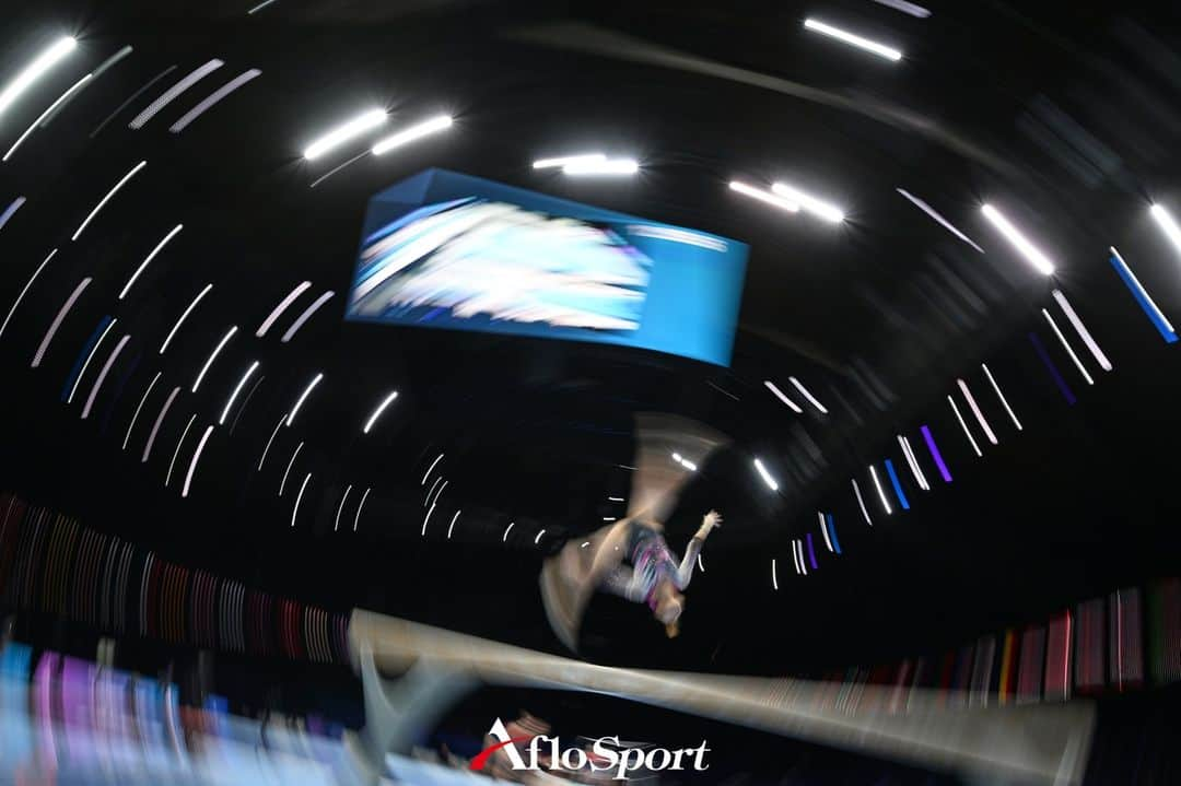 アフロスポーツのインスタグラム：「宮田笙子/Shoko Miyata (JPN), Ambience shot,  September 29, 2023 - Artistic Gymnastics : The 2023 Artistic Gymnastics World Championships,  Women's official traning session at Sportpaleis Antwerpen in Antwerpen, Belgium.   Photo: @kenjiromatsuo.aflosport  #sportphoto #sportphotography #スポーツ写真」