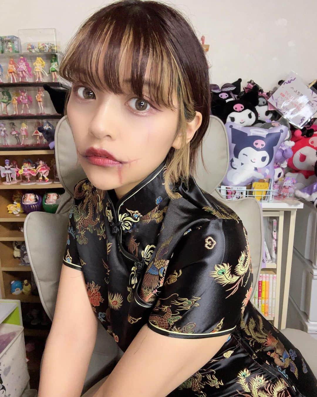 大滝友梨亜さんのインスタグラム写真 - (大滝友梨亜Instagram)「ハッピーハロウィン②🎃  今回はチャイナ服🇨🇳  着たことありそうでなかったので…」11月2日 15時46分 - takiomaru