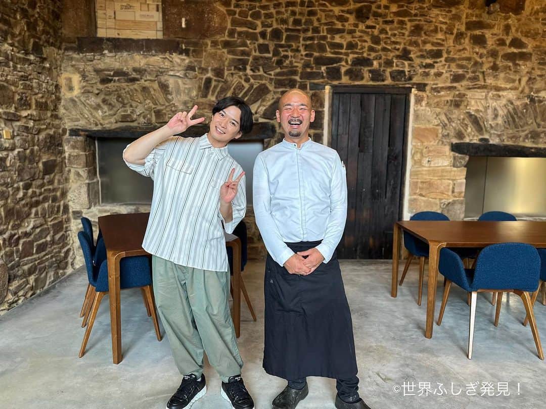 TBS「世界ふしぎ発見！」さんのインスタグラム写真 - (TBS「世界ふしぎ発見！」Instagram)「次回の #ふしぎ発見は　　 スペイン美食の旅！💃🥂💫  千葉雄大さんが訪れたのは、 バスク地方の山奥に ひっそりと佇むレストラン「チスパ」 ここのオーナーシェフはなんと日本人！🗻  料理に熱い思いを持つシェフ 前田さんのお料理に、大🔥興🔥奮🤩🔥  . #spain #spaintravel #spanishfood #スペイン旅行 #スペイン料理 #スペイン好きな人と繋がりたい #千叶雄大 #西班牙 #美食推薦」11月5日 12時00分 - fushigi_hakkenad