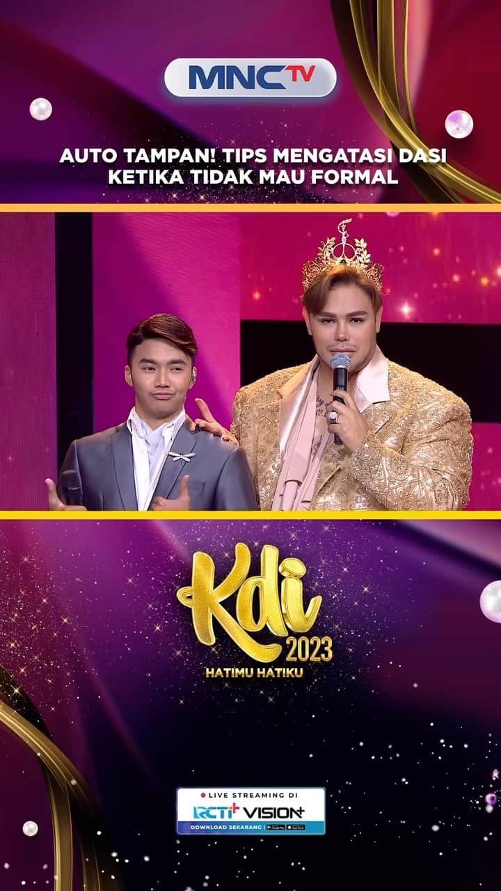 Ivan Gunawanのインスタグラム：「Nih KDI Mania… Ada tips dari Master @ivan_gunawan cara pakai dasi agar tidak terlihat terlalu formal. #KontesKDI2023 #KDI2023」