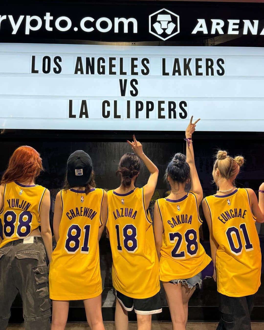 キム・チェウォンのインスタグラム：「🏀🏀 @nba @lakers」