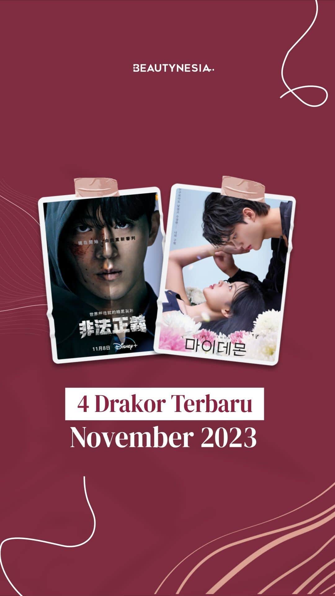 のインスタグラム：「Memasuki November 2023, ada sederet drakor terbaru yang siap mengisi hari-hari kamu, Beauties. Salah satu drakor yang dinantikan penggemar adalah comeback-nya si ganteng Nam Joo Hyuk! Berikut rekomendasi 4 drakor terbaru November 2023 yang wajib masuk watchlist kalian. Cek di video ini!」