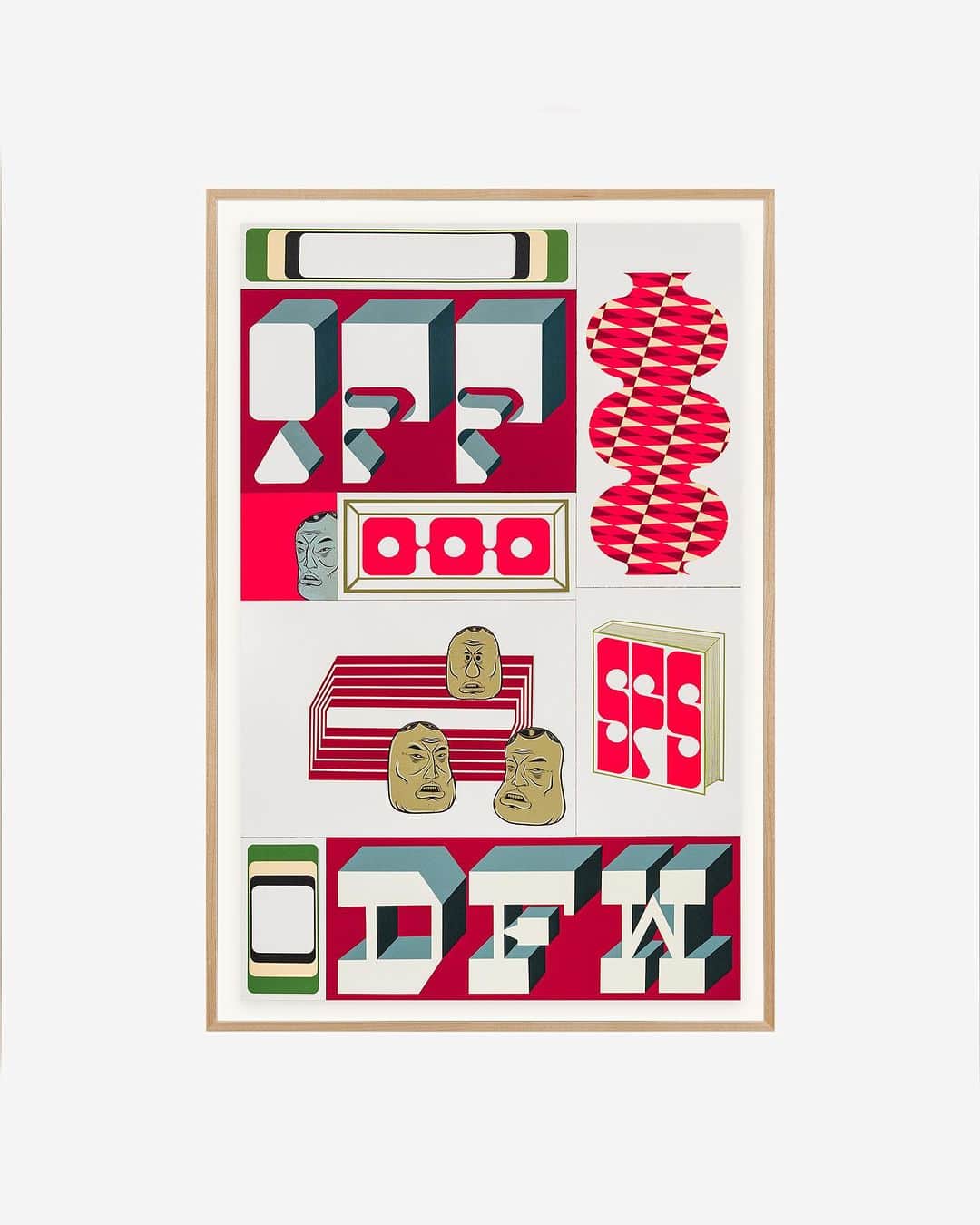 McGuffinさんのインスタグラム写真 - (McGuffinInstagram)「⚡McGuffin Street News⚡  Barry McGee x Avant Arte 初のコラボレーション 24時間限定プリントエディションをリリース  @avant.arte   新しいアートの発掘と、より身近なアートコレクションの実現を目指し、キュレーション型のマーケットを提供するAvant Arte。この度、Avant Arteは世界的に著名なアーティストBarry Mccee(バリー・マッギー）との初のラボレーションを発表する。本作品は、2023年11月9日15:00GMT（日本時間11月10日午前0時より24時間限定でavantarte.comにて600ユーロ/約635米ドルで販売されるとのこと。  <Untitled, 2023> は蛍光ピンクとハイライトのシルクスクリーンのレイヤーが施されたUVピグメントプリントで、Avant Arteの傘下にあるロンドンのプリント工房において、熟練のプリント職人によって制作された。 学生時代には、コミュニティ・カレッジでリノリウム版画やリトグラフを実験的に制作、そしてサンフランシスコ芸術大学では版画と絵画の学士号を取得したマッギー。その後、90年代にはサンフランシスコにある活版印刷所で働きながら、ミッドセンチュリーの印刷技術の腕を磨いてきた。この作品は、マッギーの長年にわたる版画に対する情熱から生まれたものとなる。<Untitled,2023> は、マッギーの原画をもとに制作されておりに、お馴染みのキャラクターである <Everyman> の頭、幾何学模様、「DFW」や「IFF」の文字など、様々なイメージやパターンをモンタージュした画面となっている。 バリー・マッギーは、1990年代から2000年代にかけてサンフランシスコで生まれたアーバン・リアリズムの芸術運動 <ミッション・スクール・ムーブメント> を率いてきたメンバーの一人だ。彼のアーティストとしてのキャリアは、サンフランシスコのストリートでグラフィティ・ライターとして活動しTWIST（ツイスト）というタグでも広く知られていた頃から始まり、現在ではカリフォルニア州ベイエリアでスタジオを拠点に活動するに至る。マッギーの作品は、ドローイング、ペインティング、ミクストメディア・インスタレーションで構成され、これまでにヴェネチア・ビエンナーレや、MoMA、SFMoMA、ウォーカー・アート・センター、プラダ財団、ワタリウム美術館などのアート界において重要な場所で展示された。  ▼Barry McGeeからのコメント 「版画の即時性が好きで、四版とシルクスクリーン印刷のプロセスは私のイマジネーションを上手く捉えていると思います。この企画は、私にとって初めての、手仕上げも加わった時間制限付き版画リリースとなります。この作品はもともと原画からきており、昨年から私が制作している数々のイメージやパターンをモンタージュしたものです。 文字は元々特定の手がかりを意味していたが、現在ではある種のマントラとして機能しています。<エブリマン>はまさにその例の一つで、非常に平凡で、作品の構成内での種々の要素や句読点としての存在となっています。幾何学模様は、目を休め、見る人が提示されたイメージを熟考するための領域です。皆さんが私の作品を家に飾って楽しんでくれることを願っています。」  この稀有な機会を記念し、またアーティストにとってもう一つの初めての試みとして、マッギーは同じ24時間の時間制限の中で、コレクター向けに手仕上げを加えたスペシャルプリントエディションを用意するとのこと。これらのエディションは、マッギーが一つひとつ手作業で仕上げたものになる。 このエキサイティングなコラボレーションに関する最新ニュースや舞台裏については、Avant Arteのソーシャルメディアをチェック。  #avantarte #barrymcgee」11月2日 17時42分 - mcguffin_official