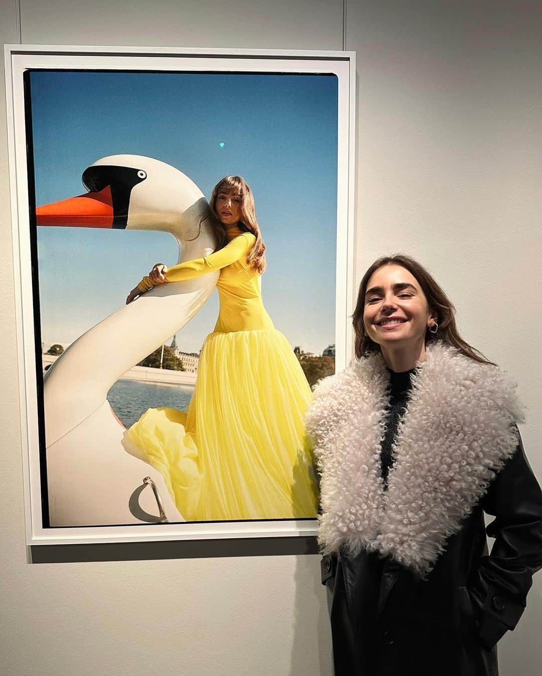 リリー・コリンズのインスタグラム：「Reminiscing on my @voguescandinavia cover shoot at @_frederiksborg’s opening of @petra_kleis new exhibition! Congratulations, Petra — beyond honored to be included…」