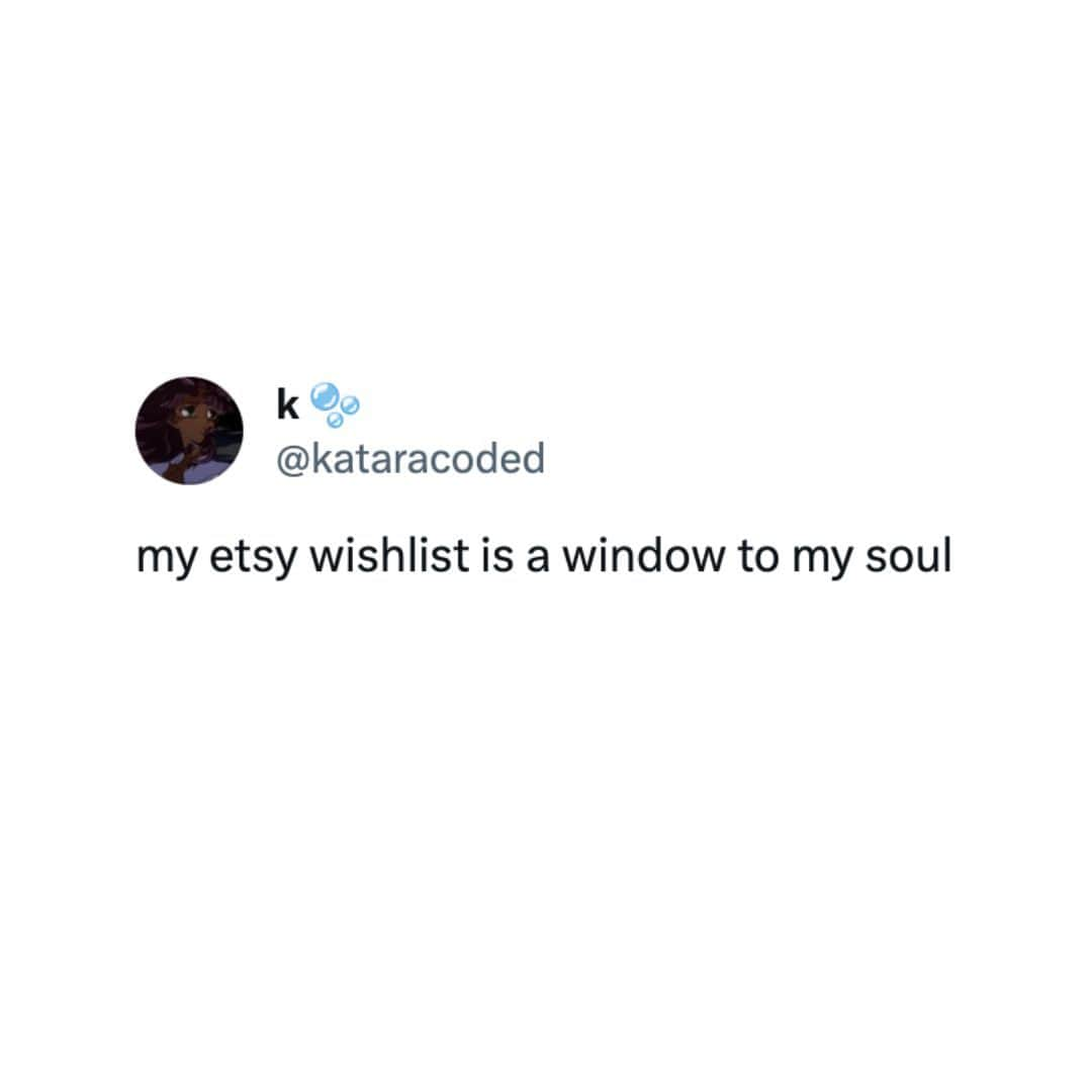 etsyのインスタグラム：「To see my Etsy wishlist is to see the real me 🙈」