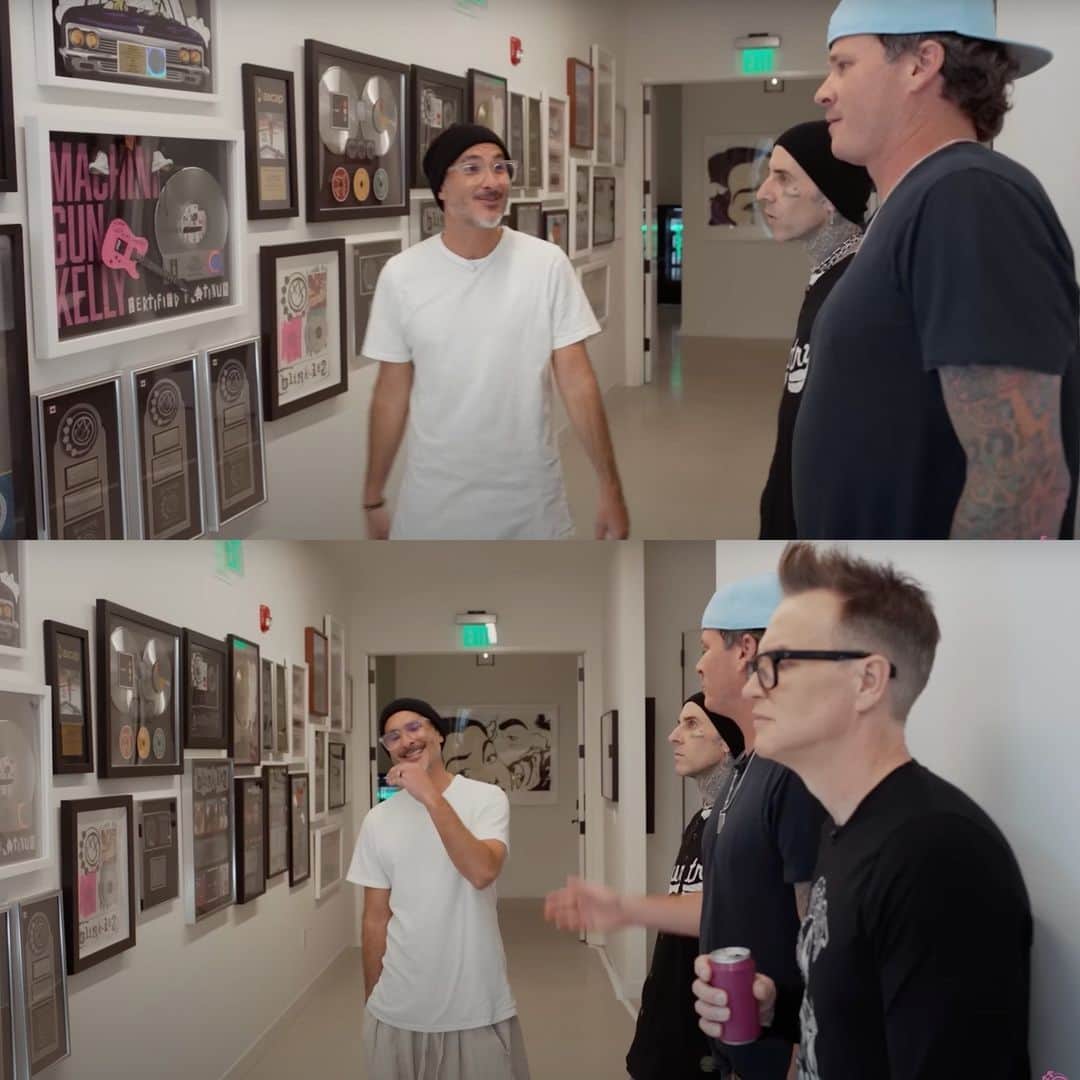 ASCAPさんのインスタグラム写真 - (ASCAPInstagram)「An ASCAP award plaque made a surprise cameo in Blink-182’s interview with Apple Music’s Zane Lowe. Congratulations to Blink-182 for debuting at #1 on the Billboard 200 Albums Chart!」11月3日 4時08分 - ascap