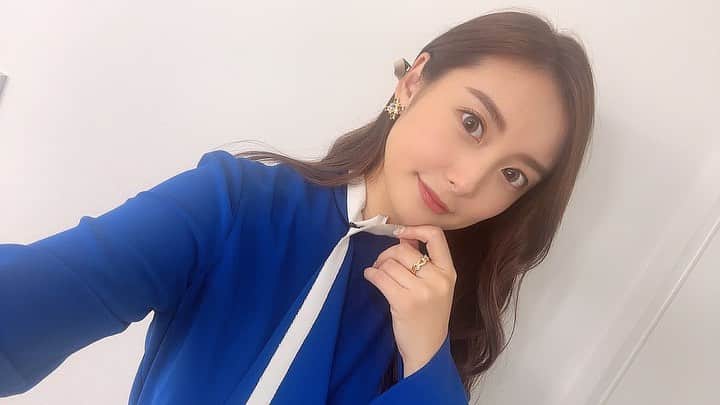時田愛梨のインスタグラム：「GGGP2024よろしくお願いします✨🫶 昨日記者発表でしたん👏 ブルーの衣装で💙」