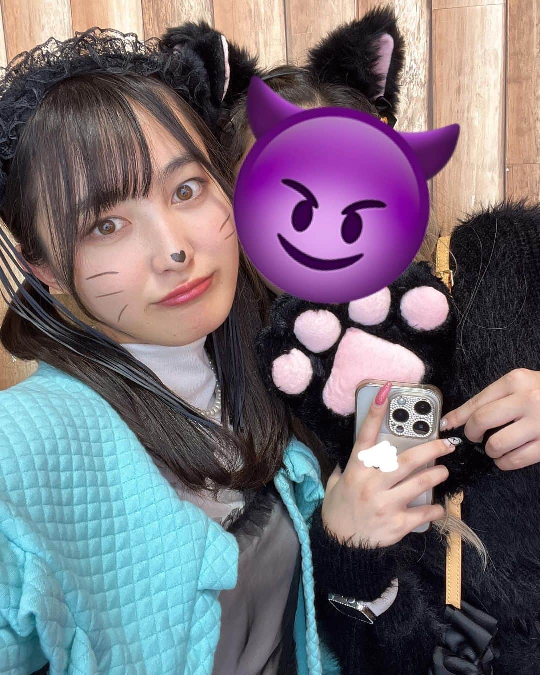 堀口日萌さんのインスタグラム写真 - (堀口日萌Instagram)「ユニバ行ってたのよ🎃🍁🌙👻🦇  #usj #ユニバ #ユニバーサルスタジオジャパン #japan #osaka #大学生 #猫 #猫耳 #ねこ #仮装 #03 #fyp #堀口日萌」11月2日 21時58分 - himechannel_0624