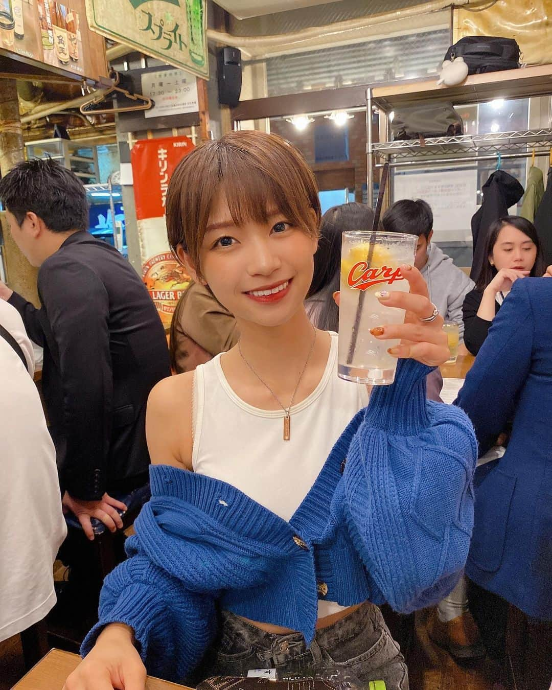 小坂田純奈のインスタグラム：「居酒屋らぶ🥹❤️‍🔥」