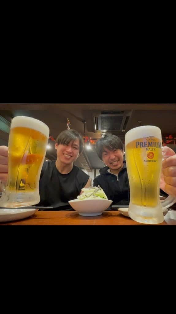 山崎勝之のインスタグラム：「走りまくり。 汗かきまくり。 ご褒美ビール。 美味しゅうございました。  #モーションキャプチャー」