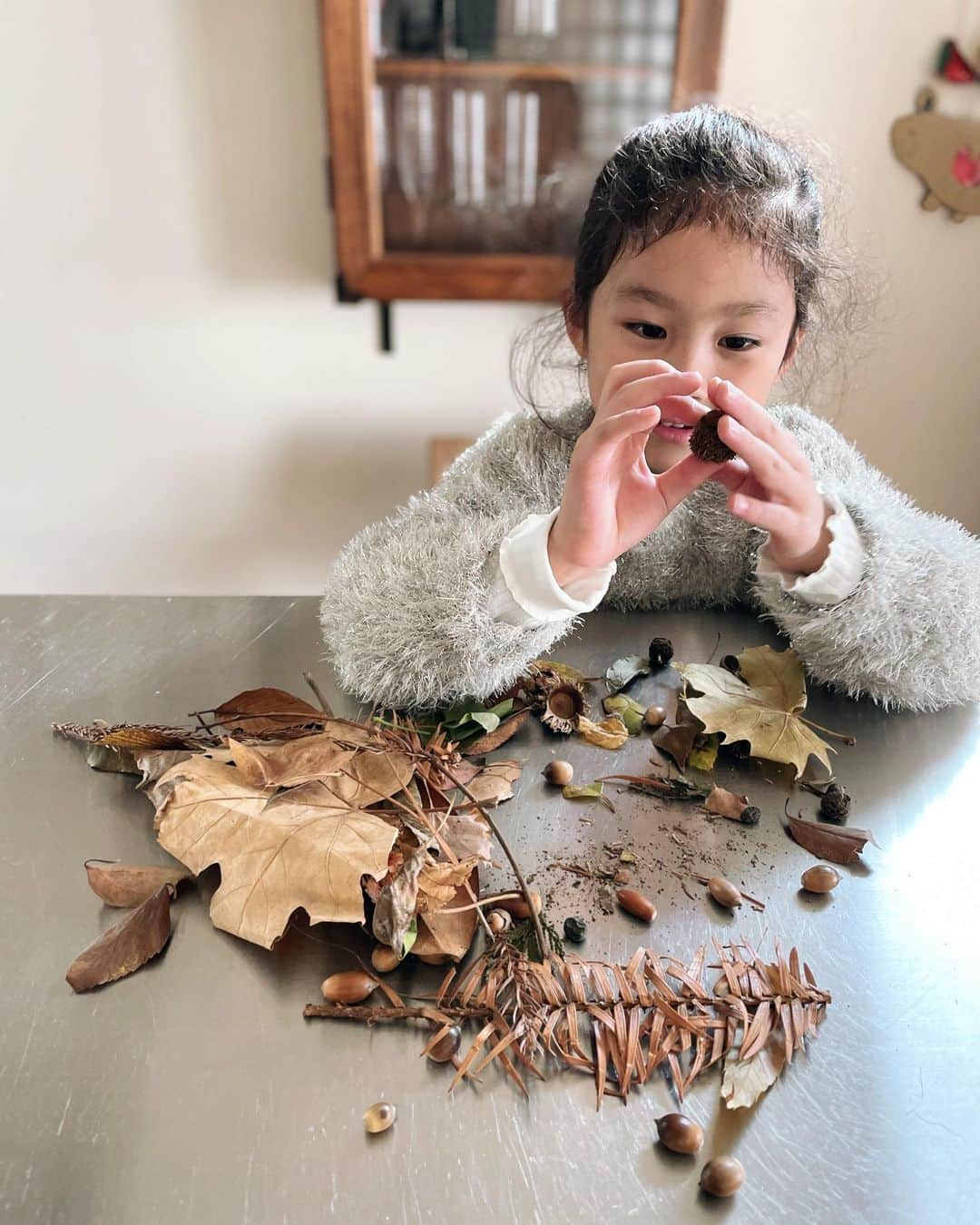 西方凌さんのインスタグラム写真 - (西方凌Instagram)「娘が秋を連れて帰ってきた🍁   いろんな葉っぱ、いろんな木の実。 たくさん見つけたね😊   部屋に秋の香りが広がって ちょっぴり切ない、でも幸せな そんな気持ちになりました。       #秋好きだな #秋生まれの娘 #枯葉のにおい」11月2日 22時38分 - nishikataryo