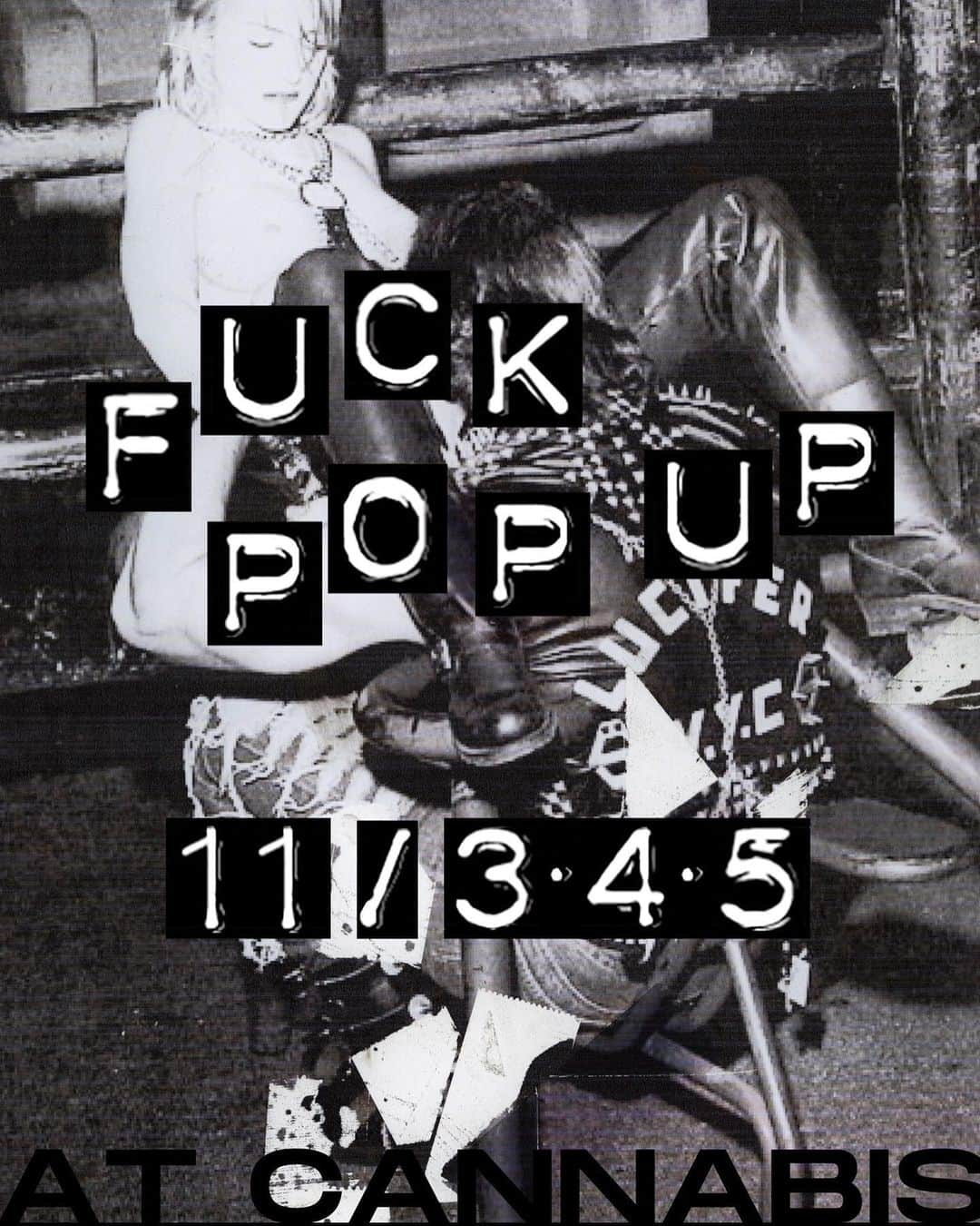 カワグチジンのインスタグラム：「SAVE THE DATE  FUCK PRODUCT POP UP SHOP  FUCK POP UP  見境なく中指立て続けてたくせに大人になってテメェが金稼げるようになったらその金守りてぇからだよな。ムカつくヤツにも媚びて頭ペコペコ下げやがってよ。  社会に対してとか見下してくる大人とかそういう連中にツバ吐いてクソ喰らえって思ってたくせに今じゃテメェがその薄汚え老害だな。鏡見てみろよ。  昔のお前が見たらどう思うだろうな。  　  来たる11/3〜5！！！ 原宿最大のイカれた教会　@cannabis_tokyo  にて！！！  100000年に一度の地獄のミサ！！！  FUCK POP UPが開催されるぜ！  催しものは  能無し中年カメラマンの解体ショー！  デザイナーの火炙りデラックス！  資本主義に肥えた豚の丸焼き試食会！  財閥の息子の爪の剥ぎ取り会 １本1000円！  昔の裏原の有名な人間の近くでチョロチョロしてただけなのに令和の今めちゃくちゃ偉そうに武勇伝語ってくるジジイの肉の量り売り！！  偽物共が夢の跡！！ バカなラッパーの日本語矯正プログラム！！  脱糞パンクの生みの親 THE KUSOTTLEZのライブショー！  ムカつくファッションPRの公開処刑！！ アイツとアイツとアイツとアイツ！！！  悪質な広告代理店やキャスティング会社などの中抜き業者の人間の中身7割だけ抜いてみた！！！  何故人はニンジンをぶら下げられた馬のようにみっともなく走り続けるのか豚のように肥えてしまうのか！検証！！  そして最後は  洋服を沢山作ったので売ります  パンクでクールなお前らの来場待ってるぜ！  @cannabis_tokyo」