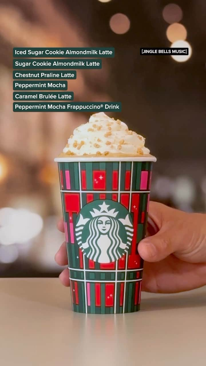 Starbucksのインスタグラム：「Sounds like the holidays are back… 🎵 #Starbucks #Holidays #StarbucksRedCup #HolidayDrinks」