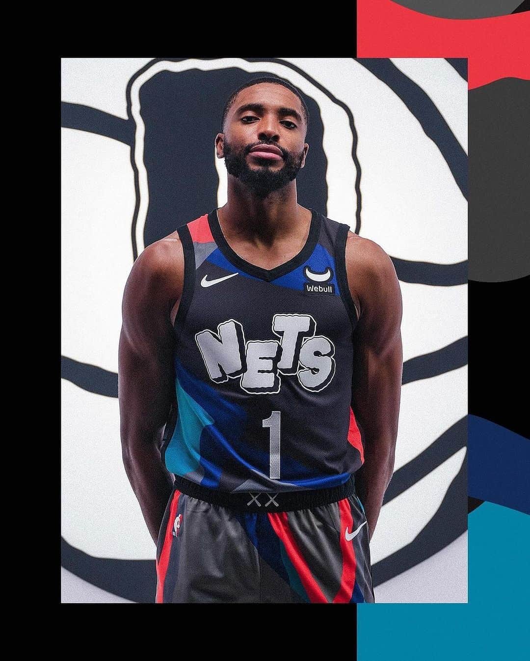 KAWSONEさんのインスタグラム写真 - (KAWSONEInstagram)「Repost from @brooklynnets • (Re)introducing our 2023-24 City Edition uniform, designed by @KAWS. Now available.   Link in bio to shop. 👀 #KAWS」11月2日 23時47分 - kaws