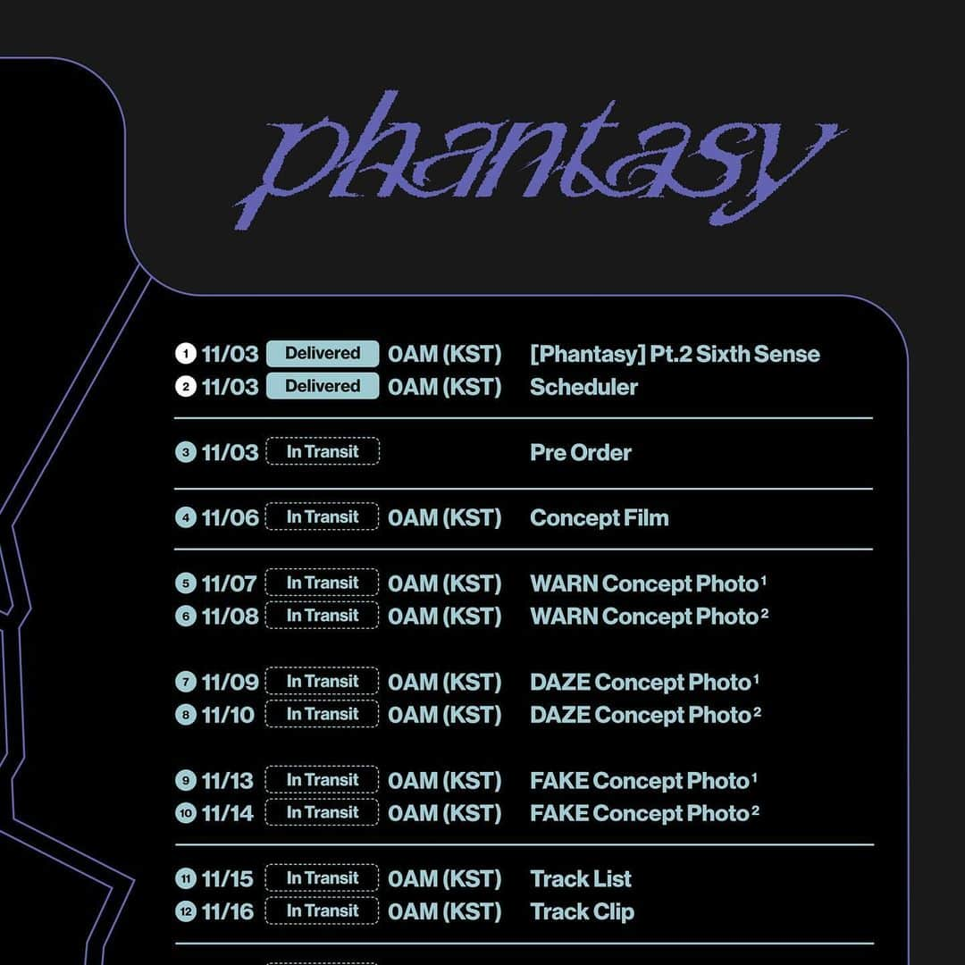 THE BOYZさんのインスタグラム写真 - (THE BOYZInstagram)「THE BOYZ 2ND ALBUM [PHANTASY] Pt.2 Sixth Sense Scheduler  ⚠️ 2023.11.20 6PM Release  #THEBOYZ #더보이즈 #PHANTASY #Sixth_Sense」11月3日 0時00分 - official_theboyz