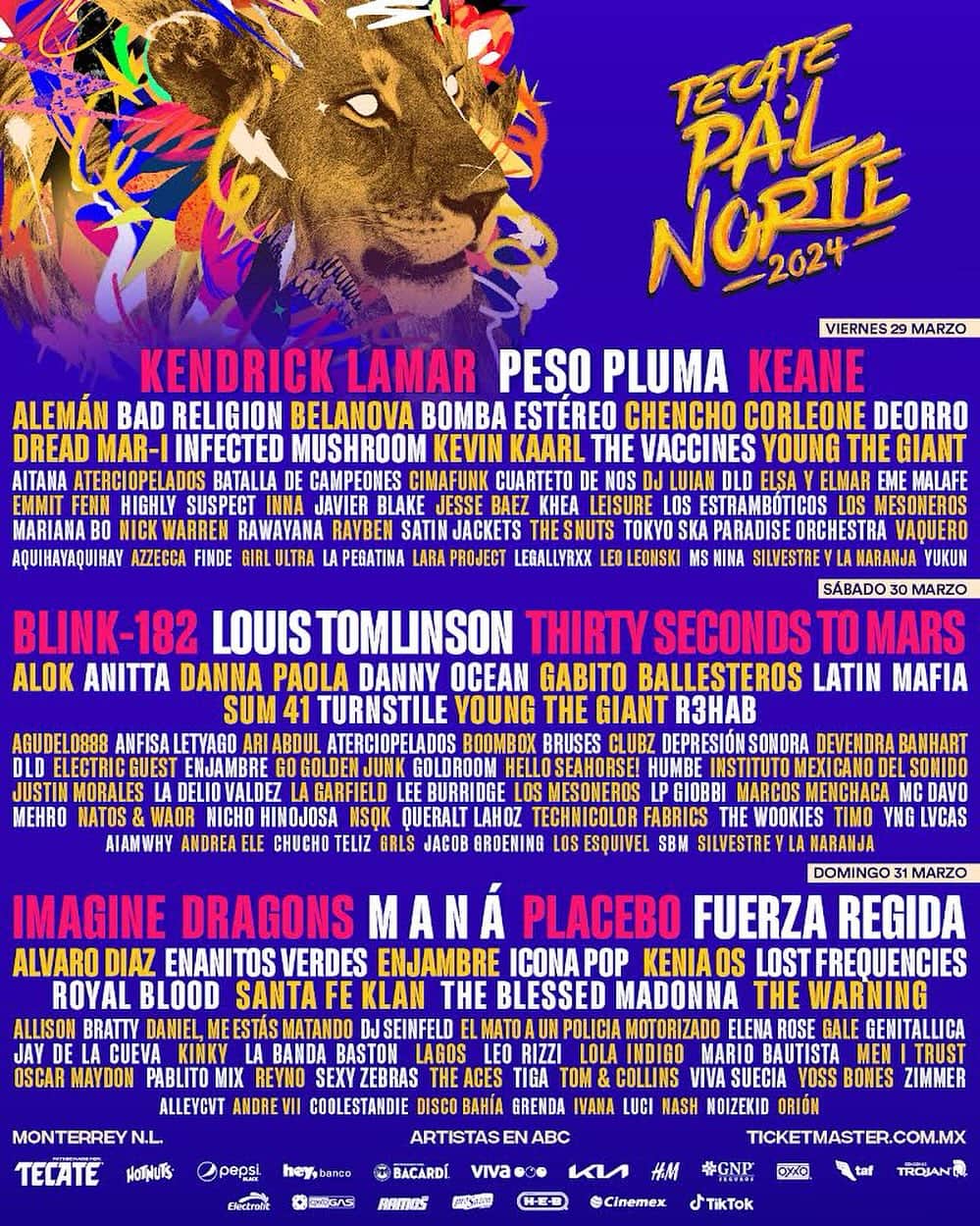 アイコナ・ポップのインスタグラム：「MX!! 🇲🇽 This line-up is wild. See you at @tecatepalnorte 🤭 Tickets on sale Tuesday November 7th @ 14:00h (Mexico City time)」