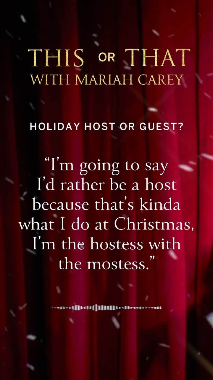 ヴィクトリアズ・シークレットのインスタグラム：「Ever wonder what the queen of the holidays, @mariahcarey, is up to right around now? Head to the link in our bio and visit #VSNow for all the answers. #MariahSeason」