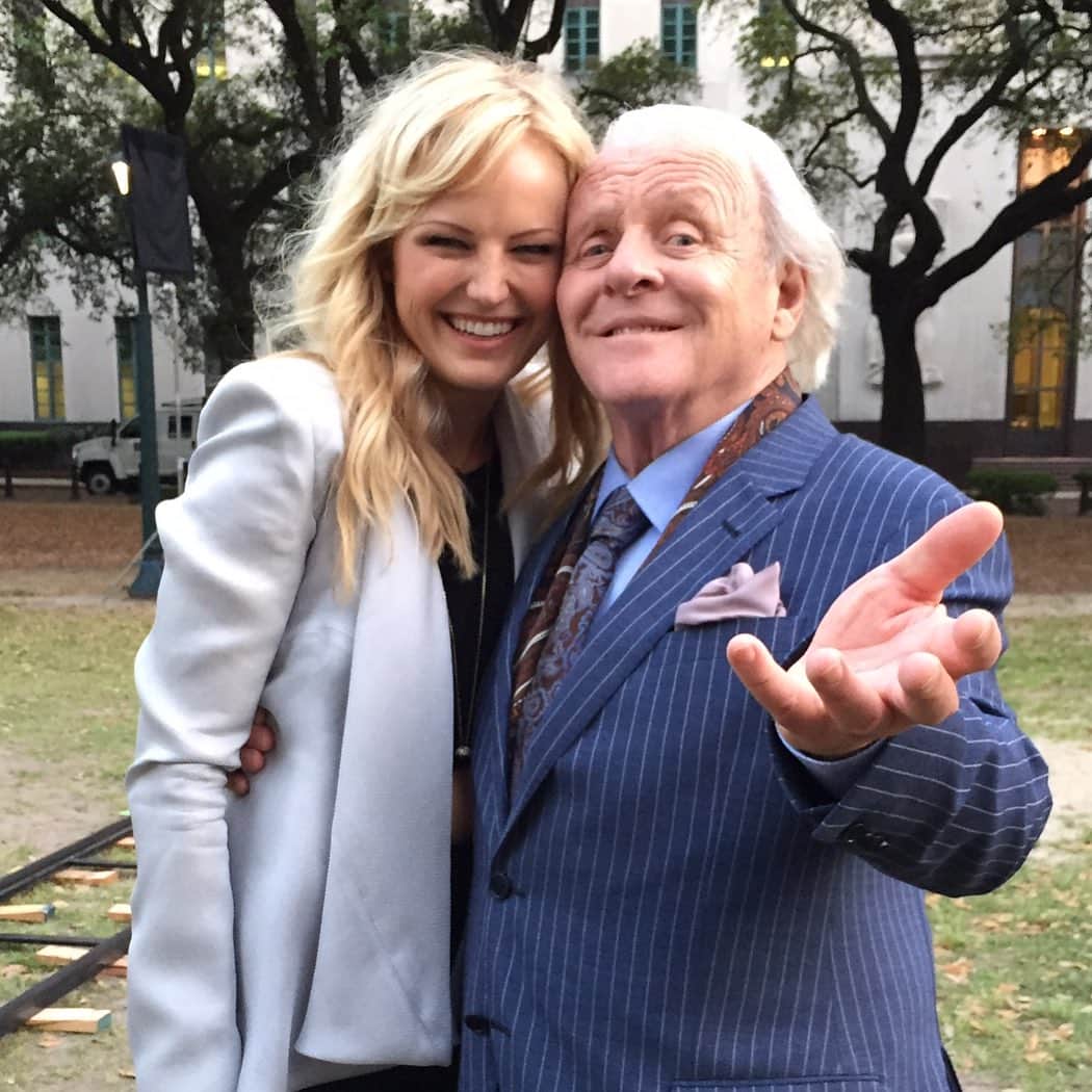 マリン・アッカーマンのインスタグラム：「#tbt to that time I got to work with the legend himself  #anthonyhopkins #movies」