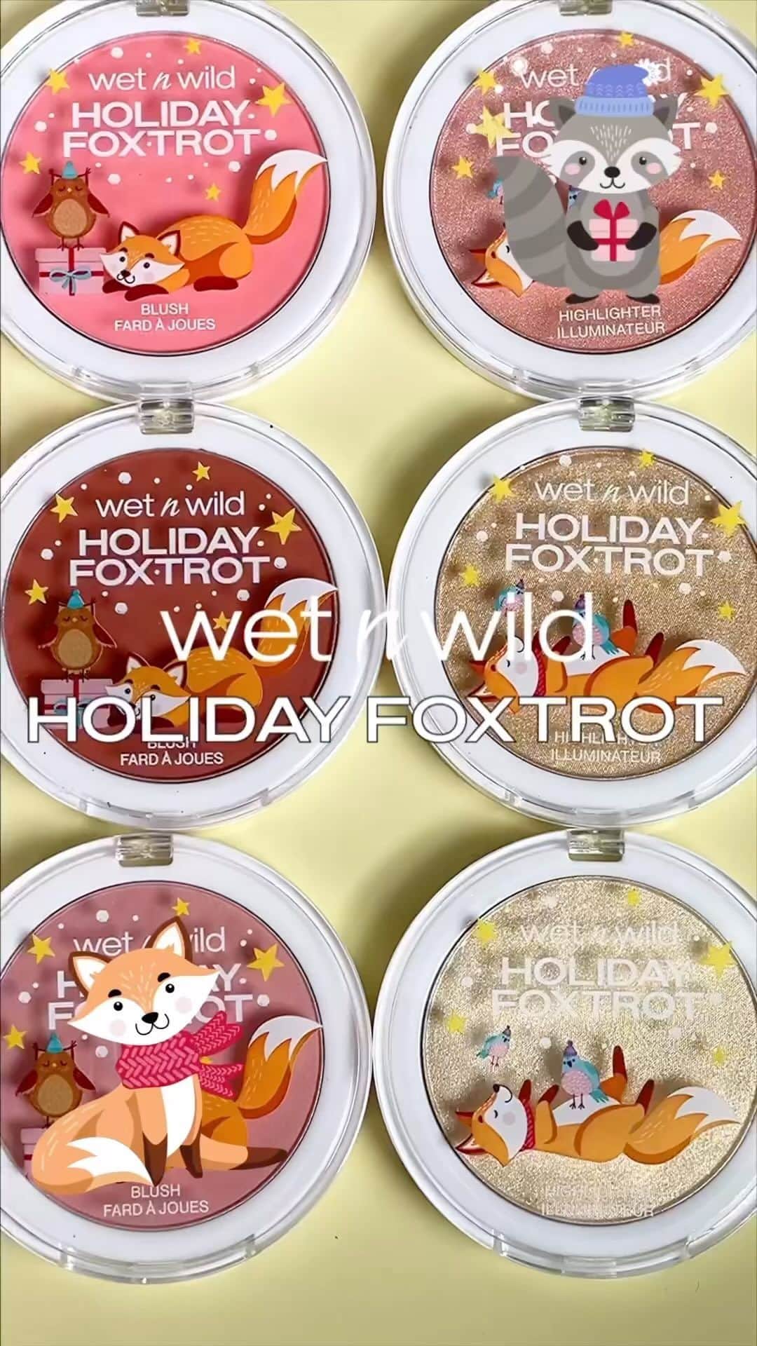 wet'n wild beautyのインスタグラム：「Do the Holiday Foxtrot 🦊 🦉 🐻‍❄️🐦 ❄️  Get irresistible sets for lips, eyes, and face, with essential tools to match!⁠ ⁠ Get the #HolidayFoxtrot collection ONLY at @UltaBeauty (online & in-store) #crueltyfree」