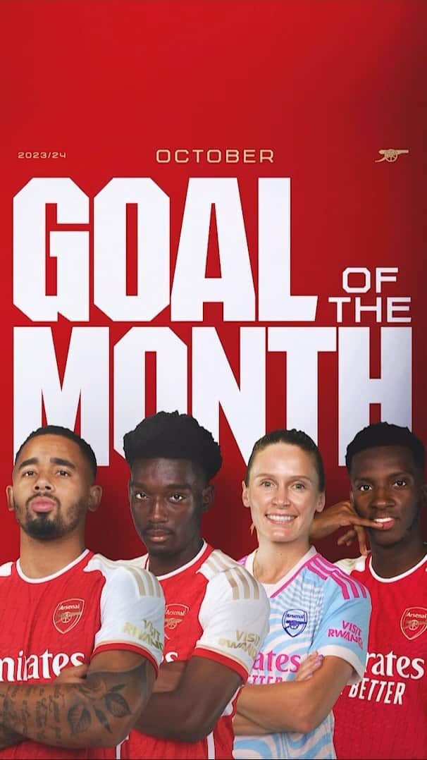 Arsenal Ladiesのインスタグラム：「Time to vote for our Goal of the Month 🔥 Who is your winner? 👀」