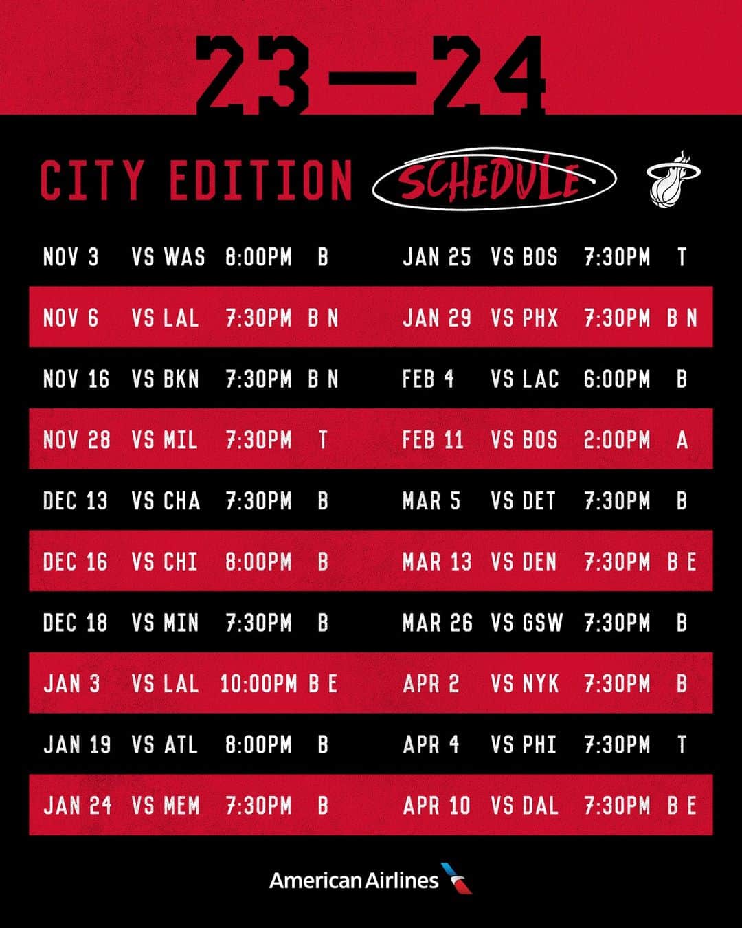 Miami HEATのインスタグラム