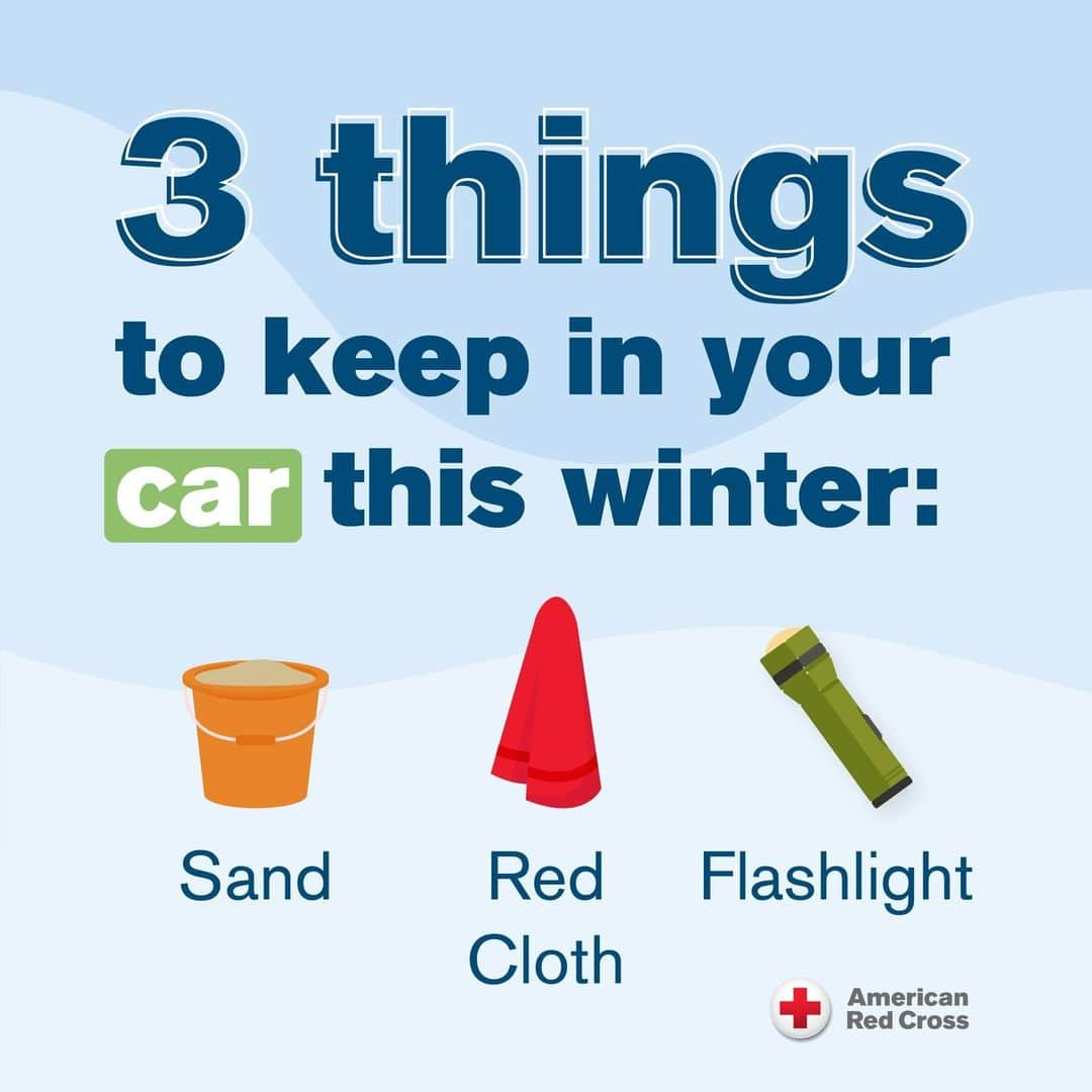 ネーブ・キャンベルのインスタグラム：「Don’t sleep on these three items this winter. They can actually help save your life if you get stuck in your car.  Help spread the knowledge by sharing this post to your Stories to remind your friends and family to do the same!  #WinterSafety #SafetyTips #ColdWeather #EmergencyPrep」