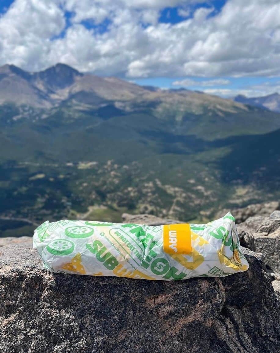 Official Subwayのインスタグラム：「wait..you might’ve done something with this 😳… is The Beast the best hiking partner of all time? 🧗 📸: @christinathecarnivore」