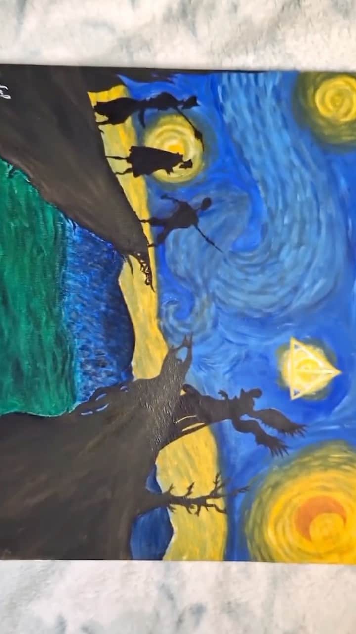 ハリー・ポッターのインスタグラム：「filing this one under hauntingly beautiful ✨  see more from this creator here and on tiktok @artbylua」