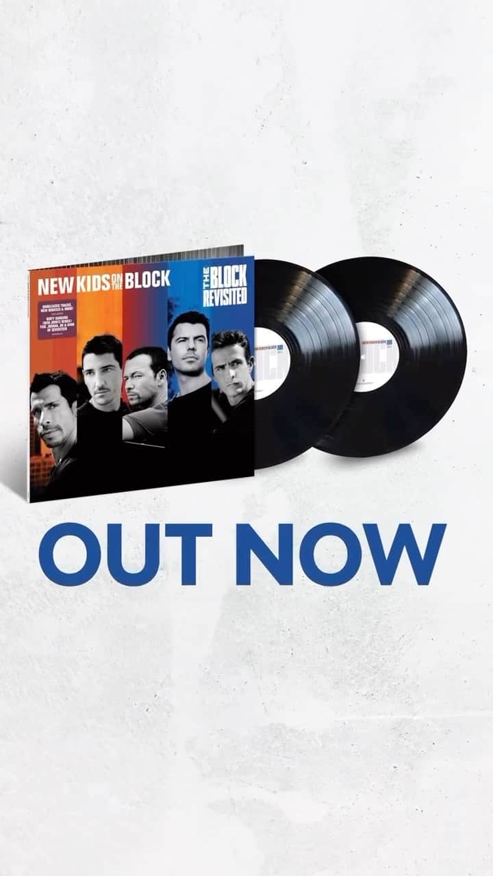 ニュー・キッズ・オン・ザ・ブロックのインスタグラム：「The Block Revisited is OUT NOW!!!! Blockheads, this one’s for you 🤖❤️ ♾️  A special 15th anniversary edition of The Block featuring bonus material, never-released fan favorite song “Coming Home,” new remixes & more!  Now available on 2LP vinyl, 2LP purple colored vinyl with alternate cover art (Amazon Exclusive), Deluxe 1CD Edition, “Dirty Dancing (@demjointz Remix) feat. JOSHUA, DK & DINO OF @saythename_17 ” Limited-Edition CD Single as well as to stream on all platforms.」