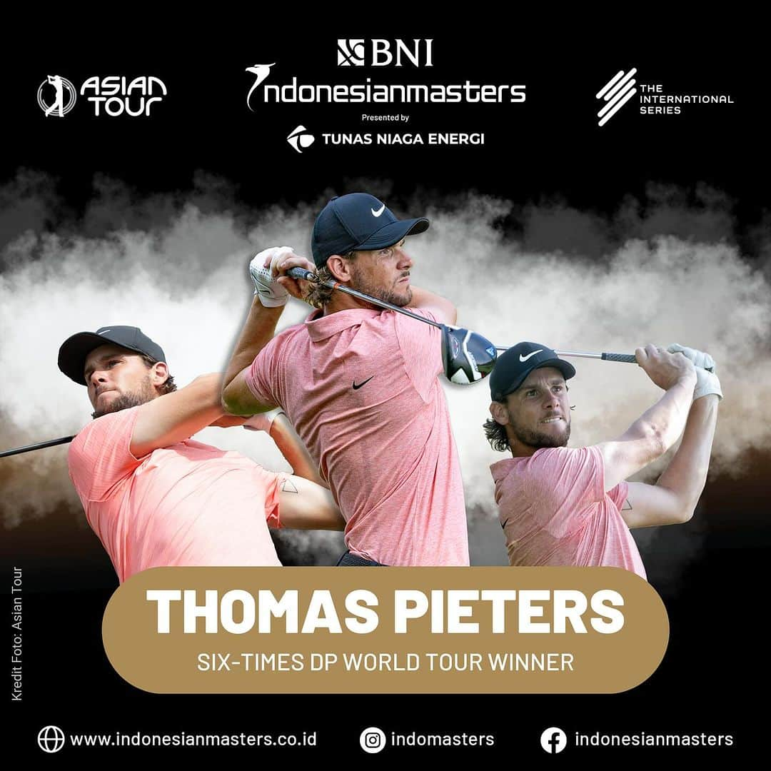 トーマス・ピーターズのインスタグラム：「🚨𝐂𝐎𝐍𝐅𝐈𝐑𝐌𝐄𝐃🚨  Former Ryder Cup player and six-time DP World Tour winner @thomaspietersgolf is ready to compete in the 𝐁𝐍𝐈 𝐈𝐍𝐃𝐎𝐍𝐄𝐒𝐈𝐀𝐍 𝐌𝐀𝐒𝐓𝐄𝐑𝐒 𝐩𝐫𝐞𝐬𝐞𝐧𝐭𝐞𝐝 𝐛𝐲 𝐓𝐍𝐄 𝟐𝟎𝟐𝟑 this November 🙌⛳  Stay tuned on the @indomasters Instagram account for latest updates related to 𝐁𝐍𝐈 𝐈𝐍𝐃𝐎𝐍𝐄𝐒𝐈𝐀𝐍 𝐌𝐀𝐒𝐓𝐄𝐑𝐒 𝐩𝐫𝐞𝐬𝐞𝐧𝐭𝐞𝐝 𝐛𝐲 𝐓𝐍𝐄 𝟐𝟎𝟐𝟑‼️  𝐂𝐎𝐌𝐄 𝐖𝐀𝐓𝐂𝐇! 𝐅𝐑𝐄𝐄 𝐄𝐍𝐓𝐑𝐘 🙌  #RoadtoBNIIndonesianMastersPresentedByTNE2023 #BNIIndonesianMastersPresentedByTNE #IndoMasters2023 #IM2023 #IMGOLF23 #TheInternationalSeries #Golf #indonesia #AsianTour #GolfIndonesia #wonderfulindonesia」