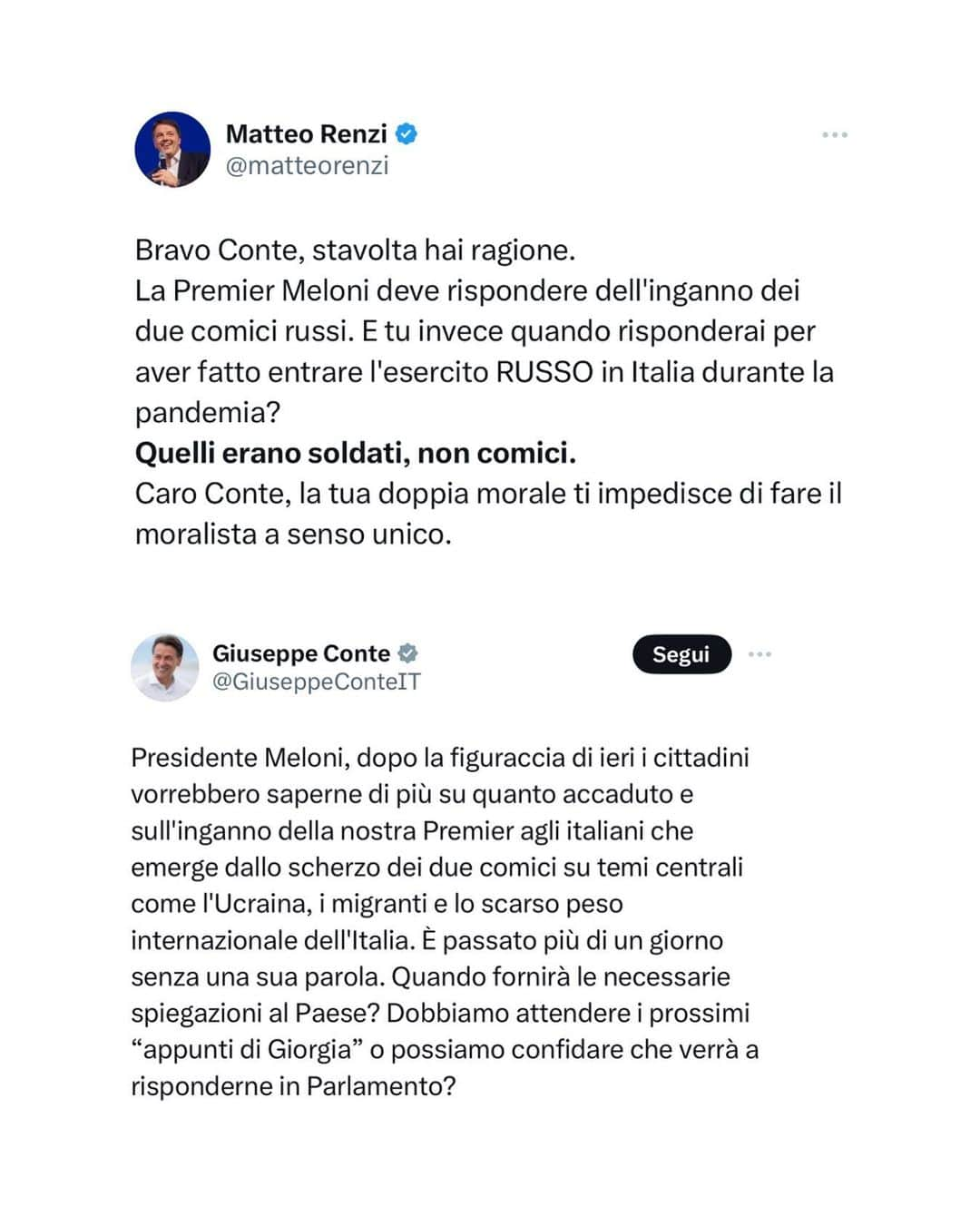 マッテオ・レンツィさんのインスタグラム写真 - (マッテオ・レンツィInstagram)「La doppia morale di Giuseppe Conte.」11月3日 5時07分 - matteorenzi