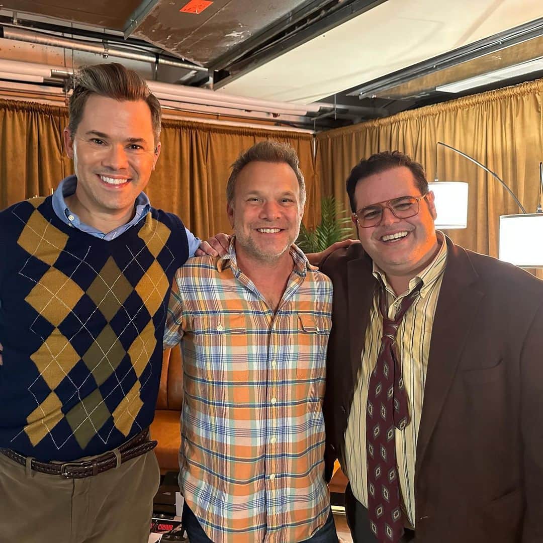 アンドリュー・ラネルズのインスタグラム：「I’ve admired Norbert Leo Butz since I was in high school and saw him in The Nebraska Theater Caravan. Last night he helped me and Josh eat dreams in Schlimmer. Life is pretty wild sometimes. 🧡」