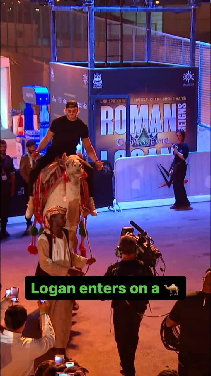 WWEのインスタグラム：「What surprises does @loganpaul have in store this year at #WWECrownJewel? 👀🤔」