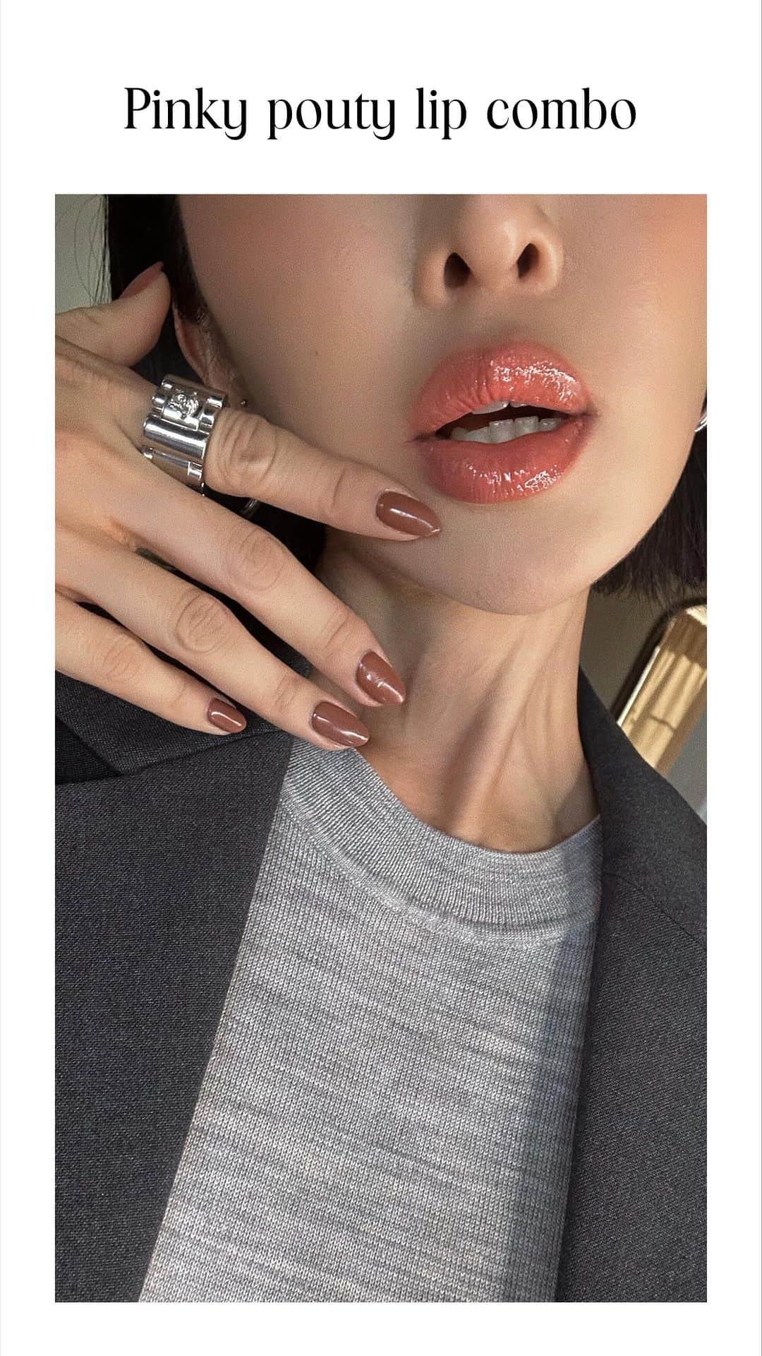 クリッセル・リムのインスタグラム：「My go to pink pouty lip combination as of late💋  I love this combo sm. Linked everything on stories」